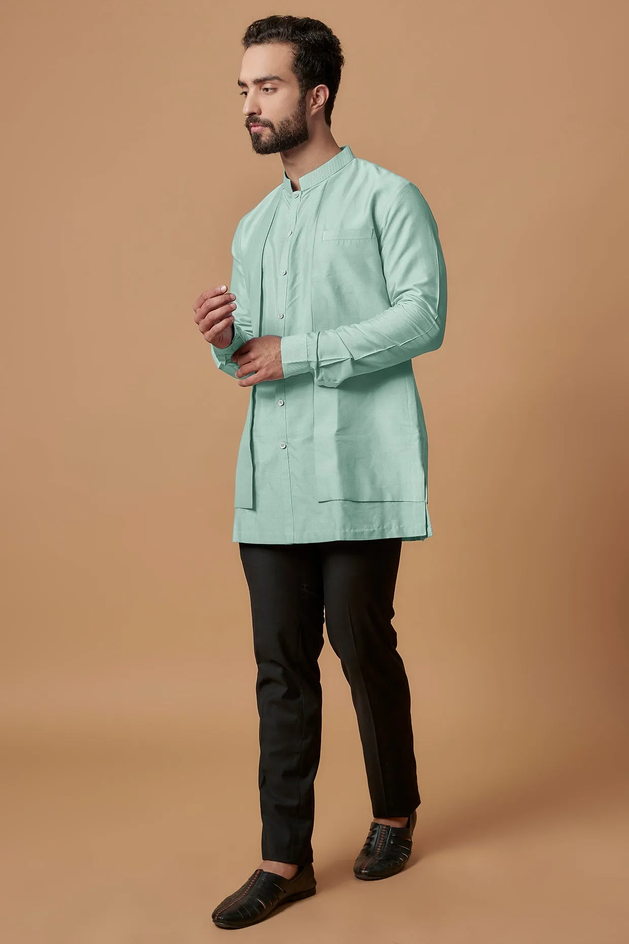 Layered Shirt Kurta - Zahan