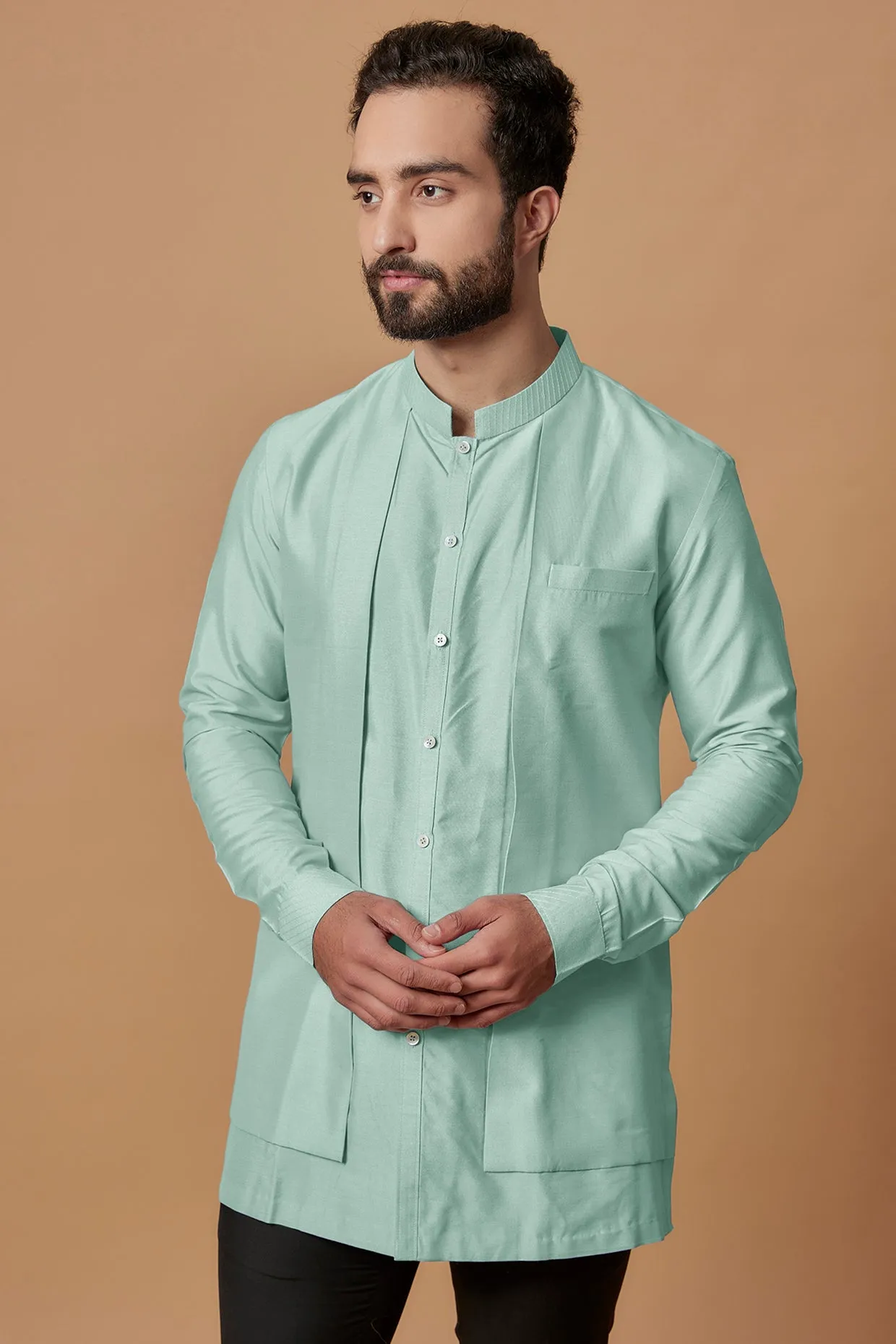 Layered Shirt Kurta - Zahan