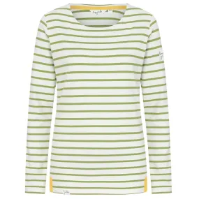 Lazy Jacks Womens Breton Top - Lime