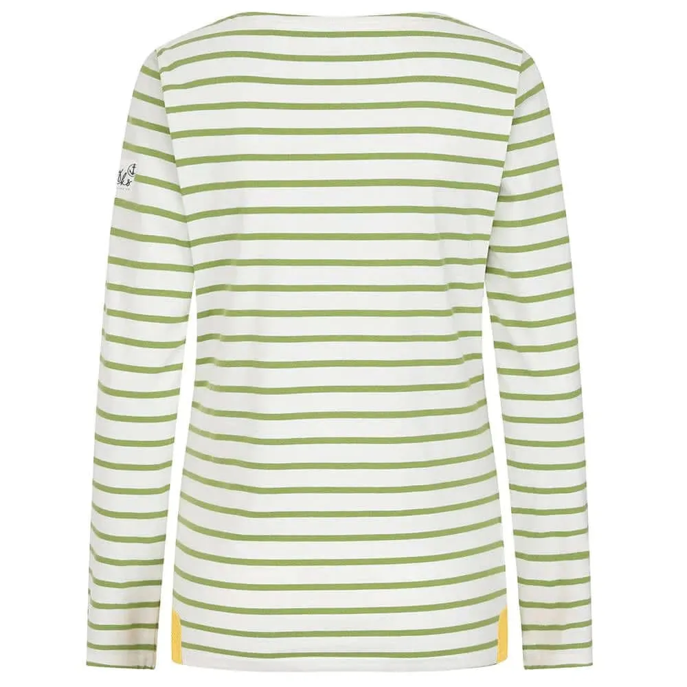 Lazy Jacks Womens Breton Top - Lime