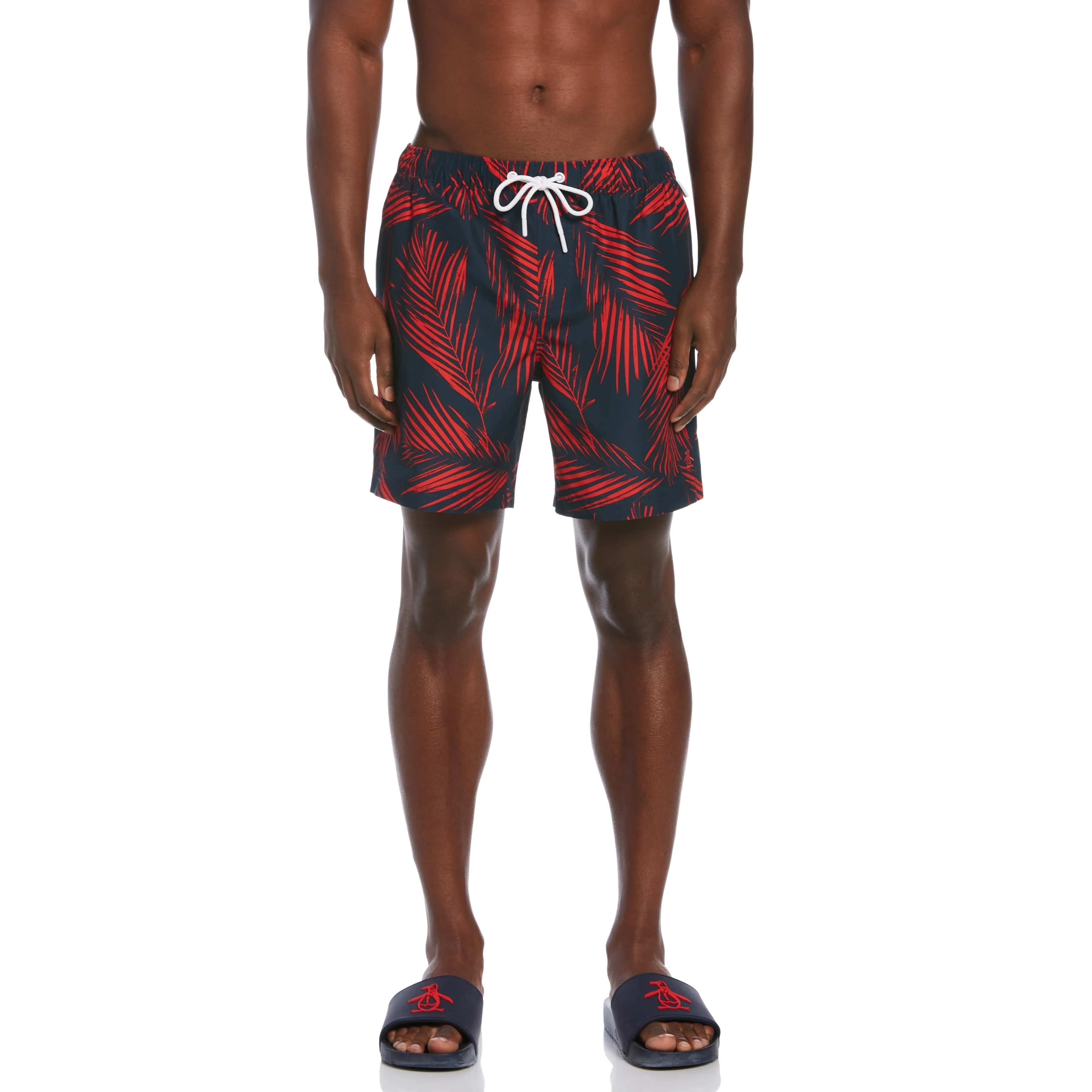 Leaf Print Swim Short