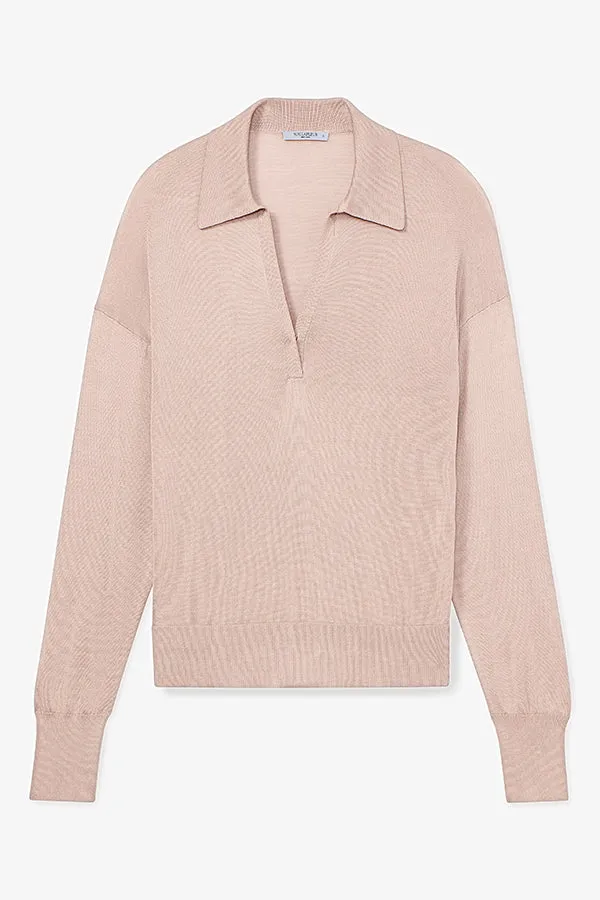 Leo Pullover - Silk Jersey :: Pink Salt