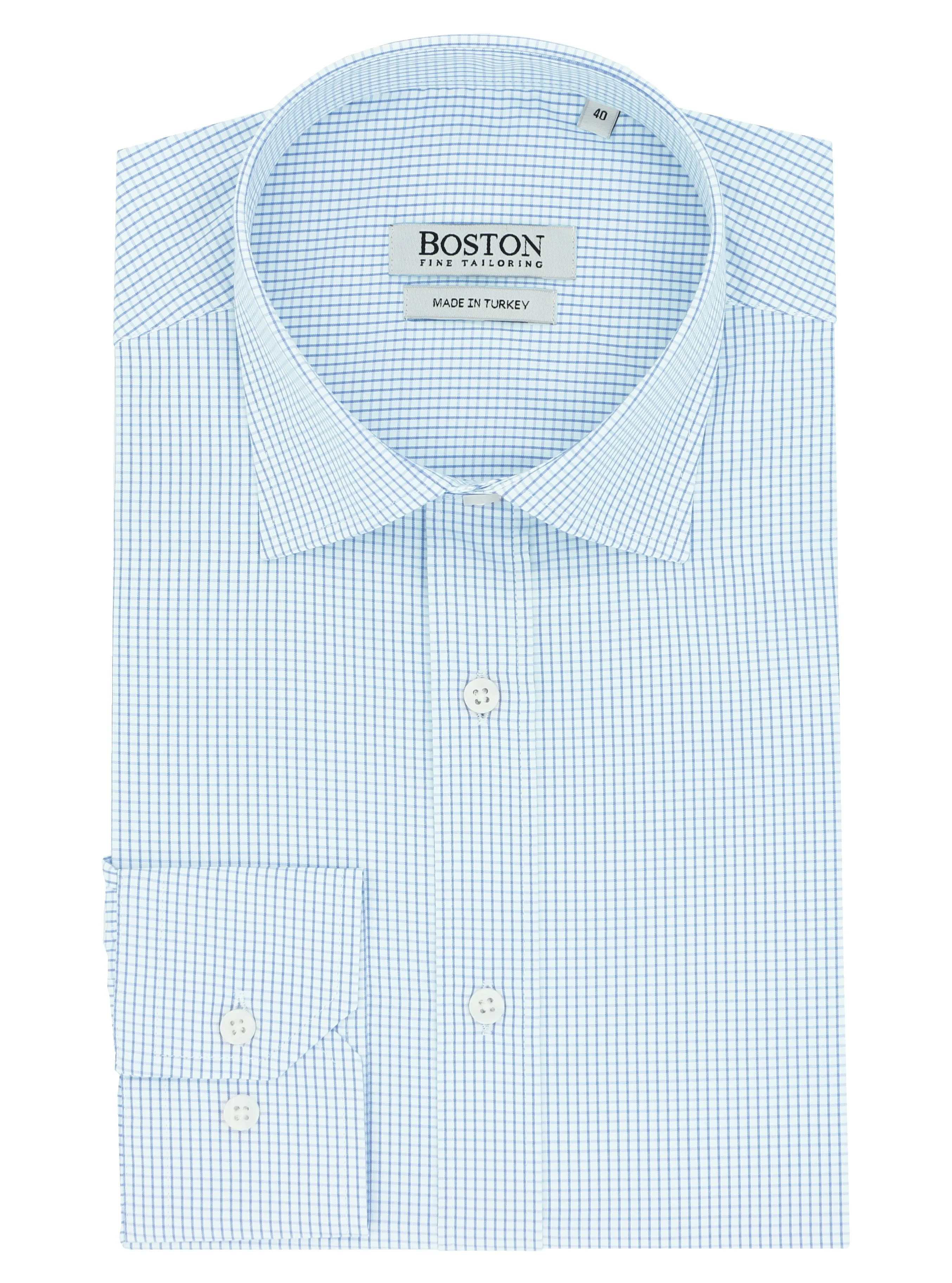 Liberty Business Blue Microchecked Shirt