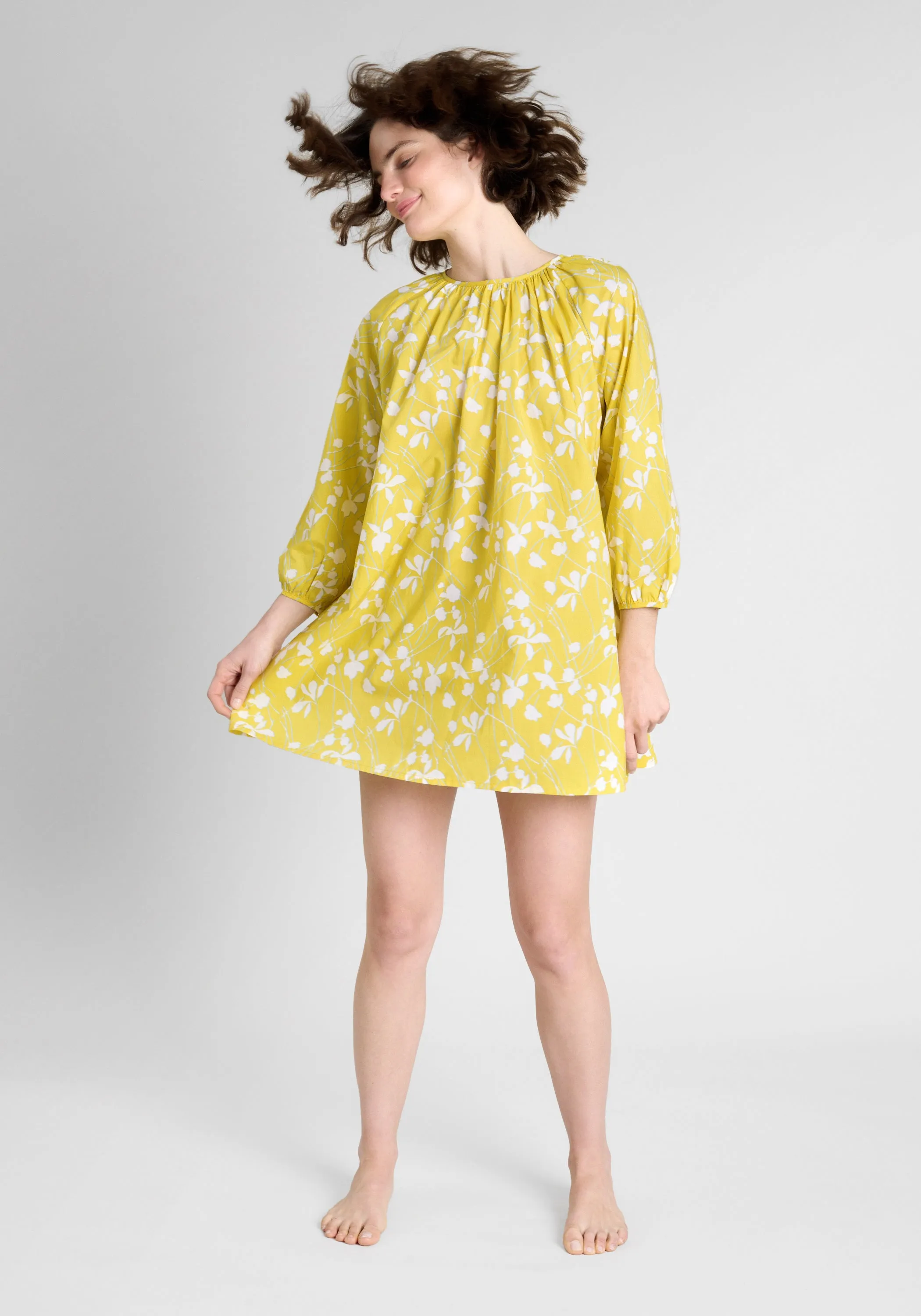 Lily Night Dress in Sunshine Floral