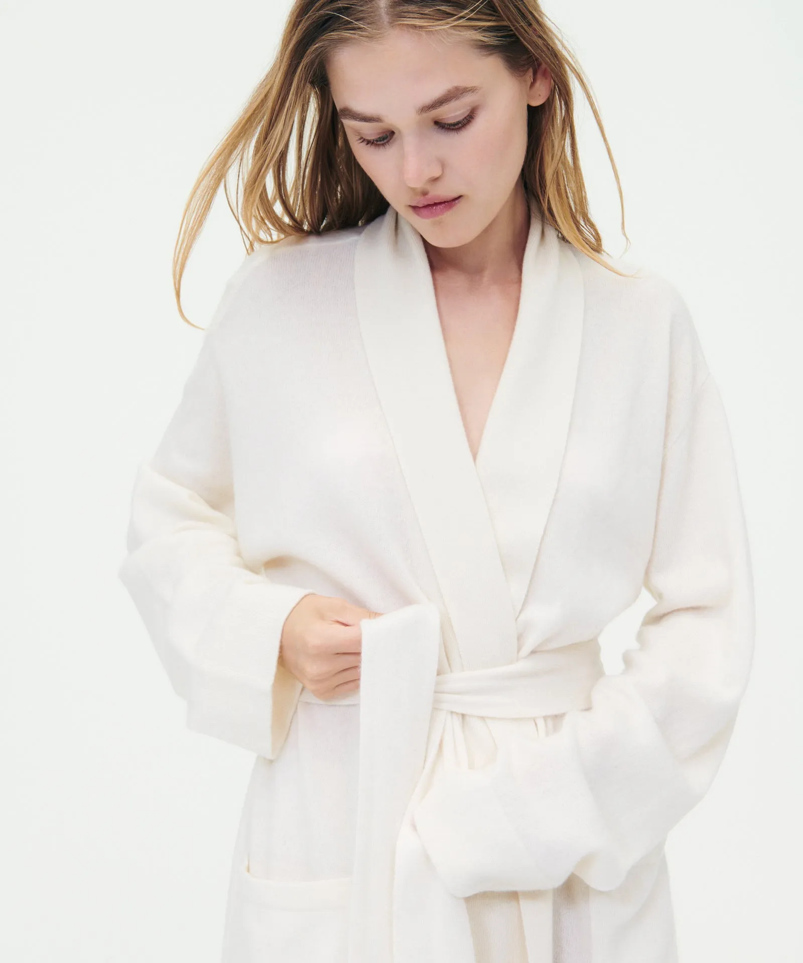 Long Signature Cashmere Robe