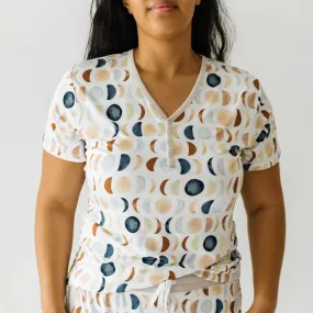 Luna Neutral Women's Short Sleeve Pajama Top