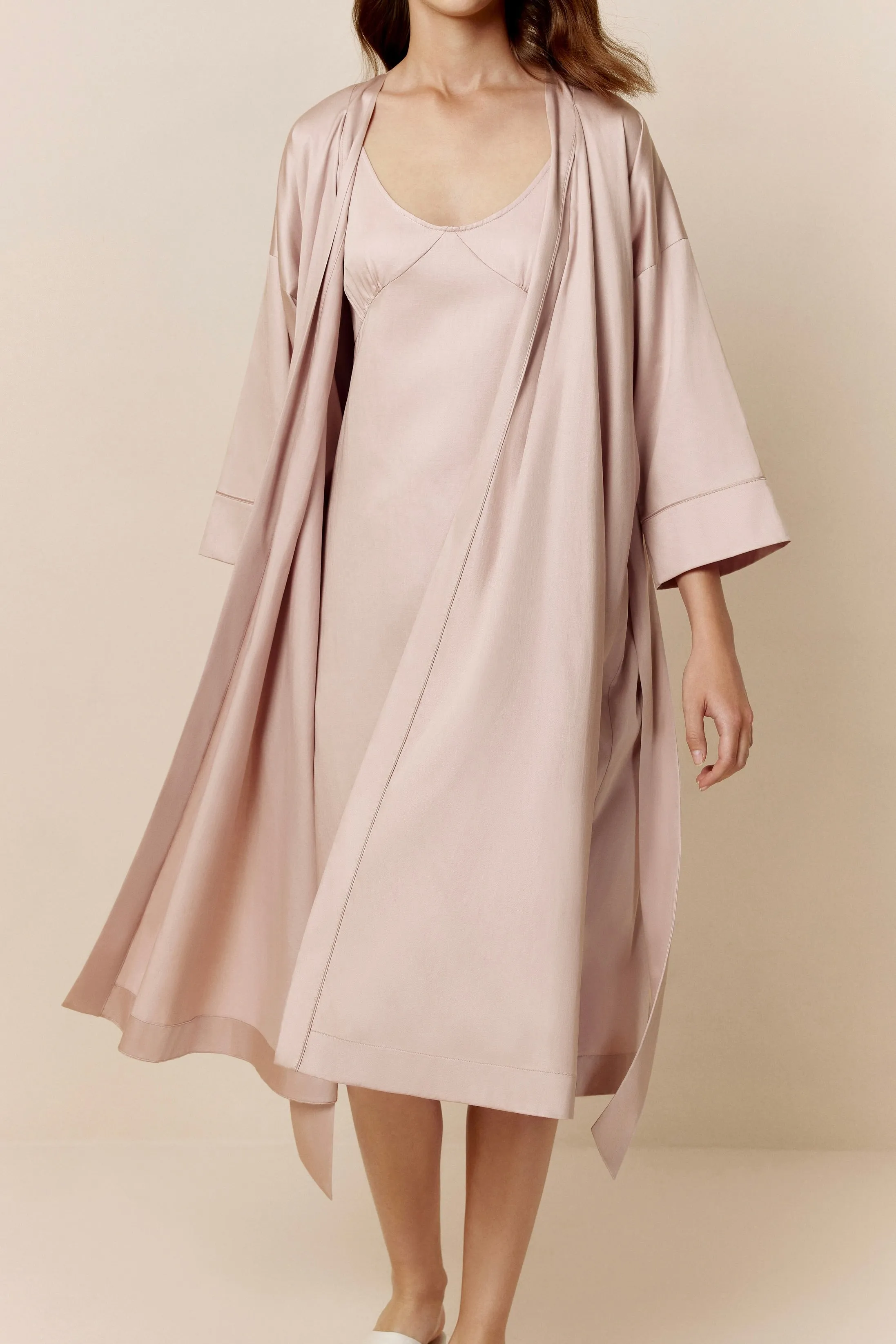 Lyocell Long Pajama Robe