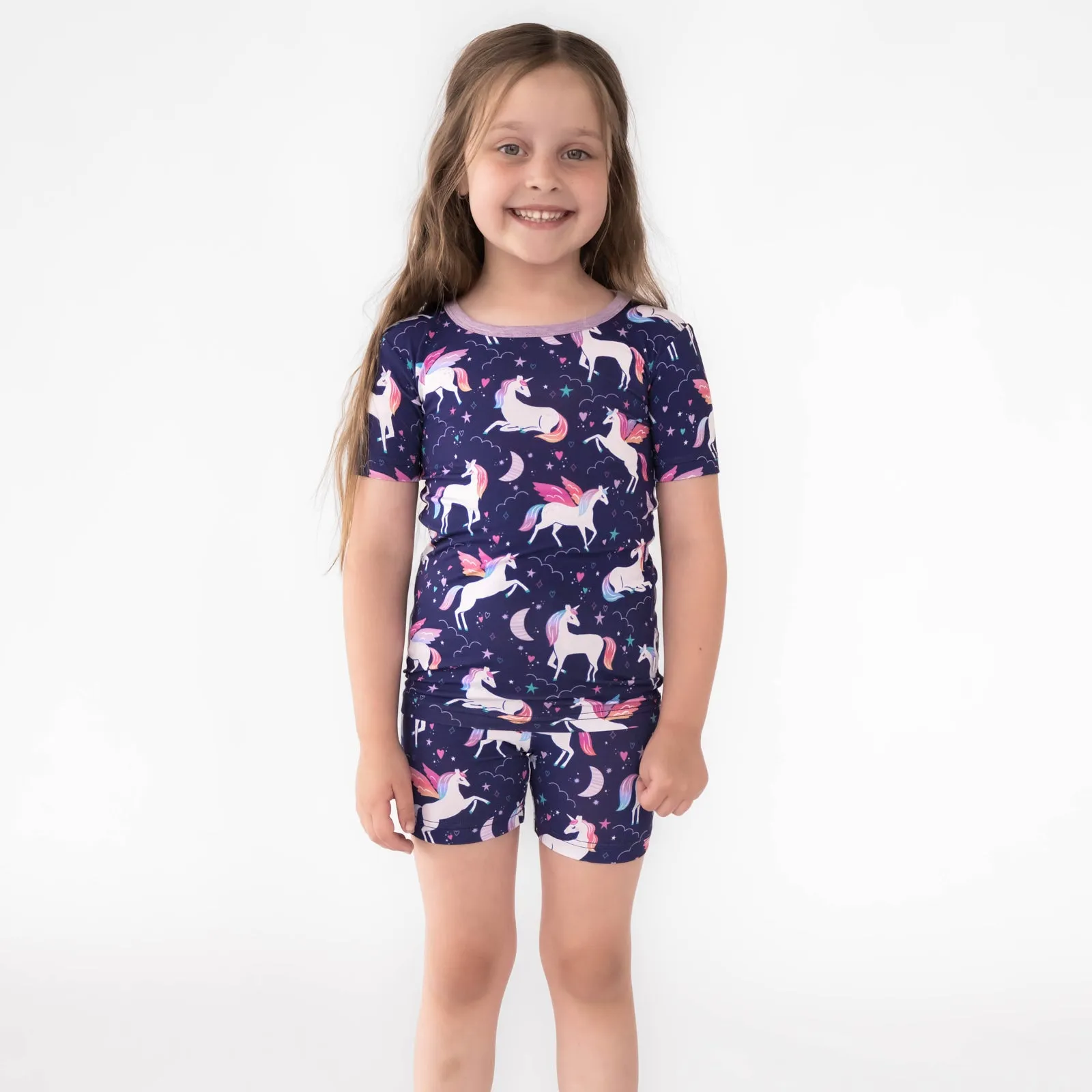 Magical Skies Two-Piece Short Sleeve & Shorts Pajama Set