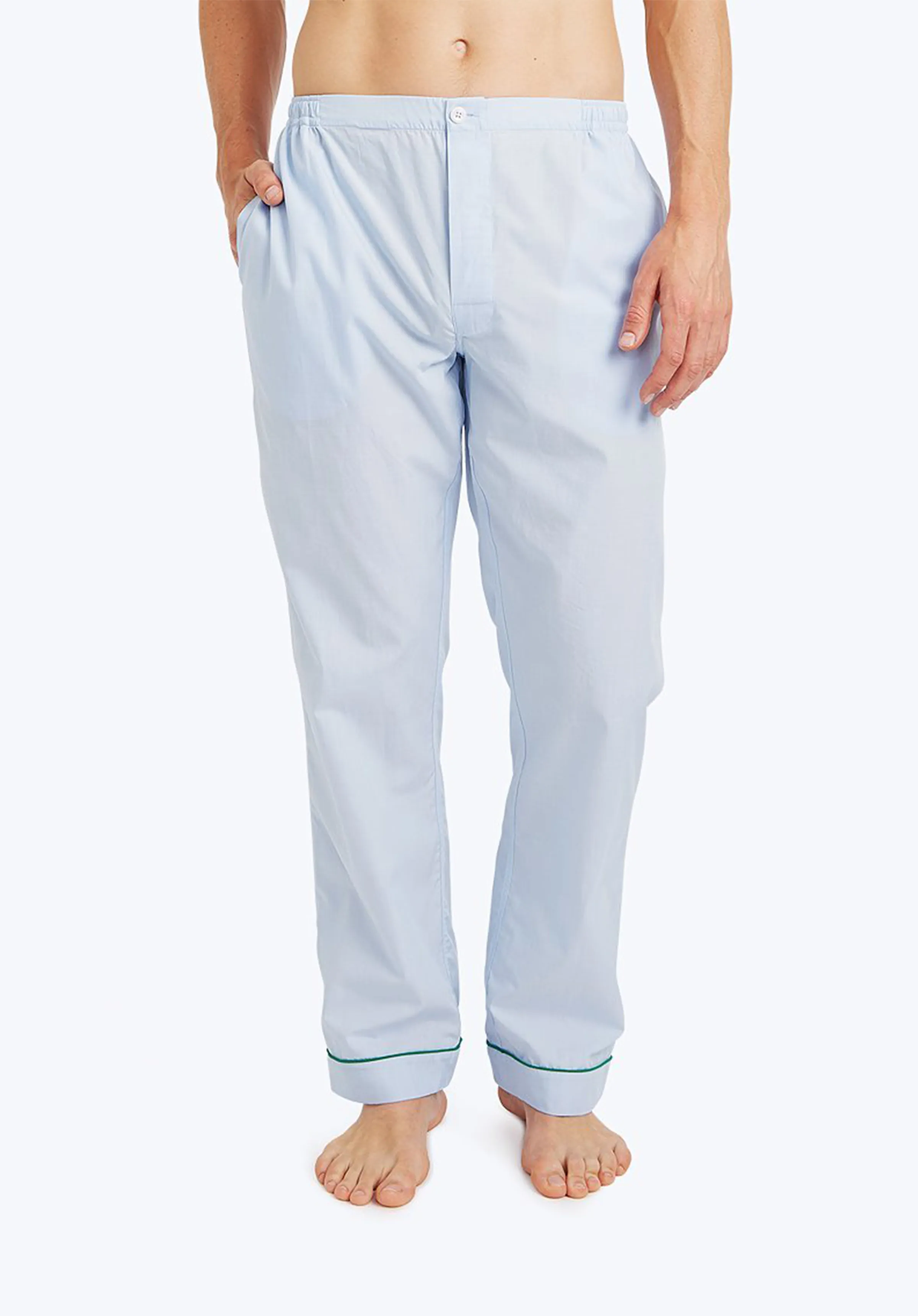 Marcel Pajama Pant in Blue End on End