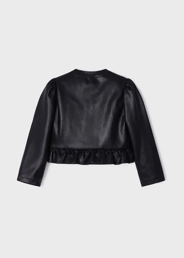 Mayoral 3437 028 - Black Leatherette Jacket