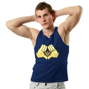 Men Tank Top Mickey Gun Hands