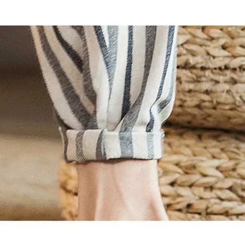 Men's Casual Striped Printed Loose Harem Pants