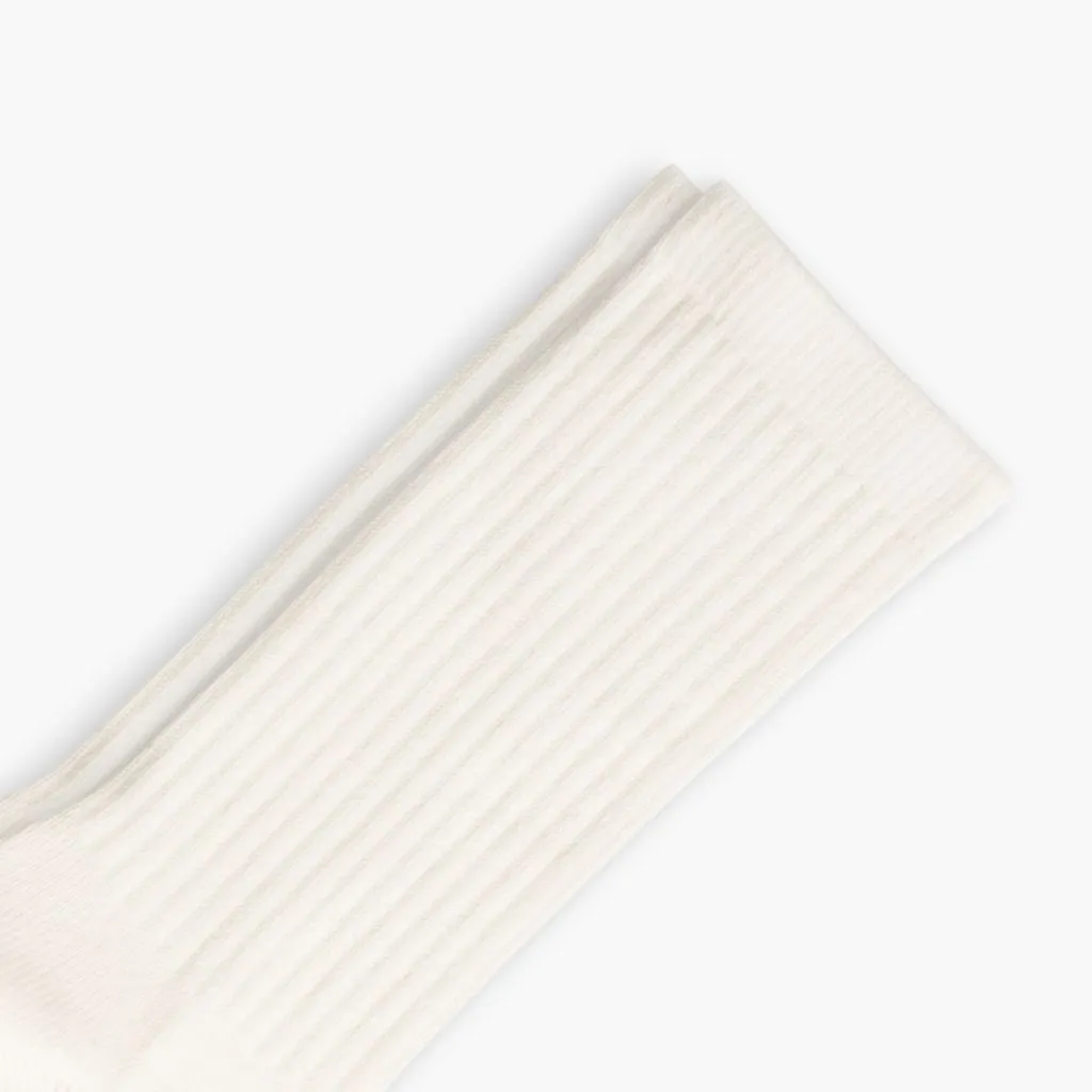 Men's Cotton Crew Sock | Off White