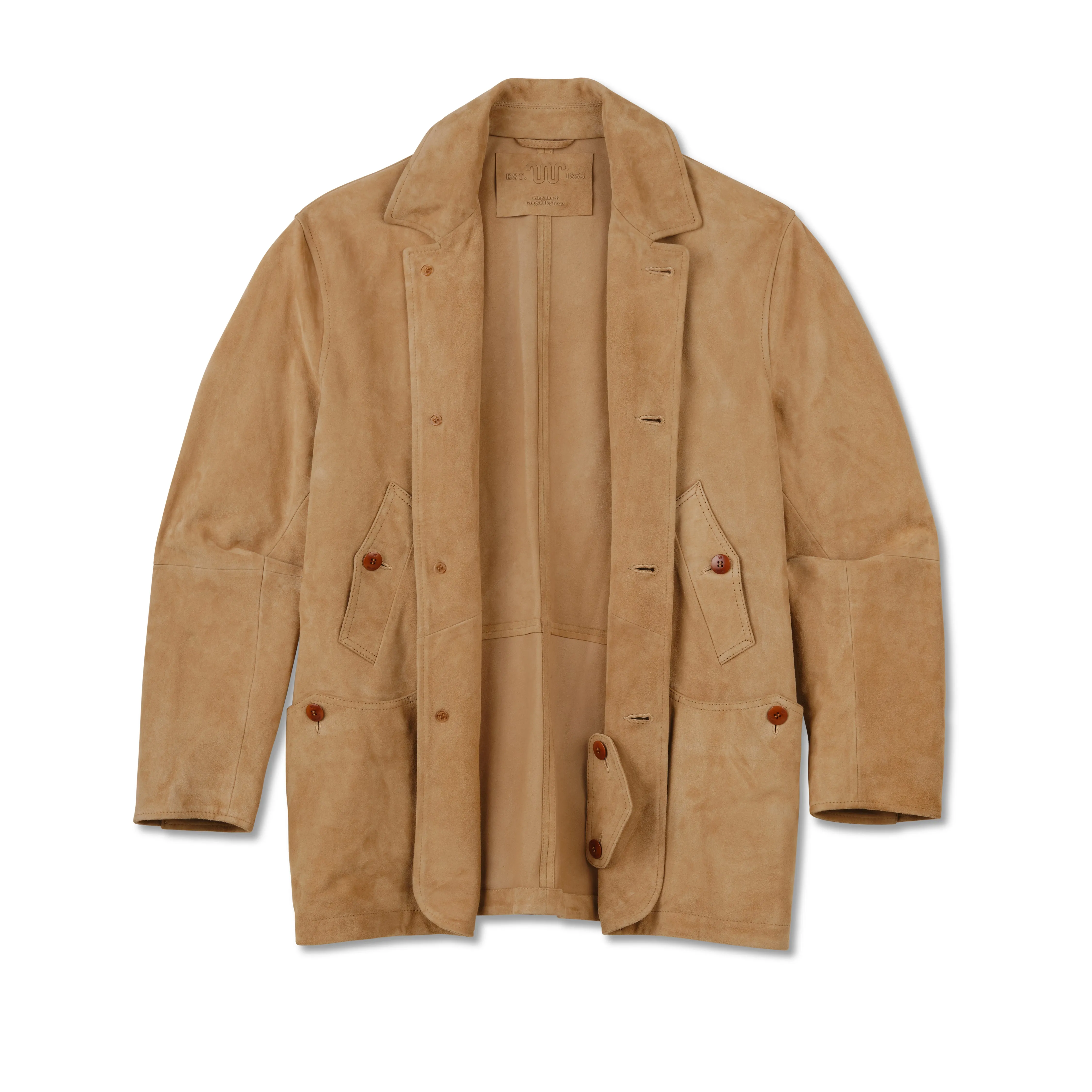 Men's Goat Suede Field Coat