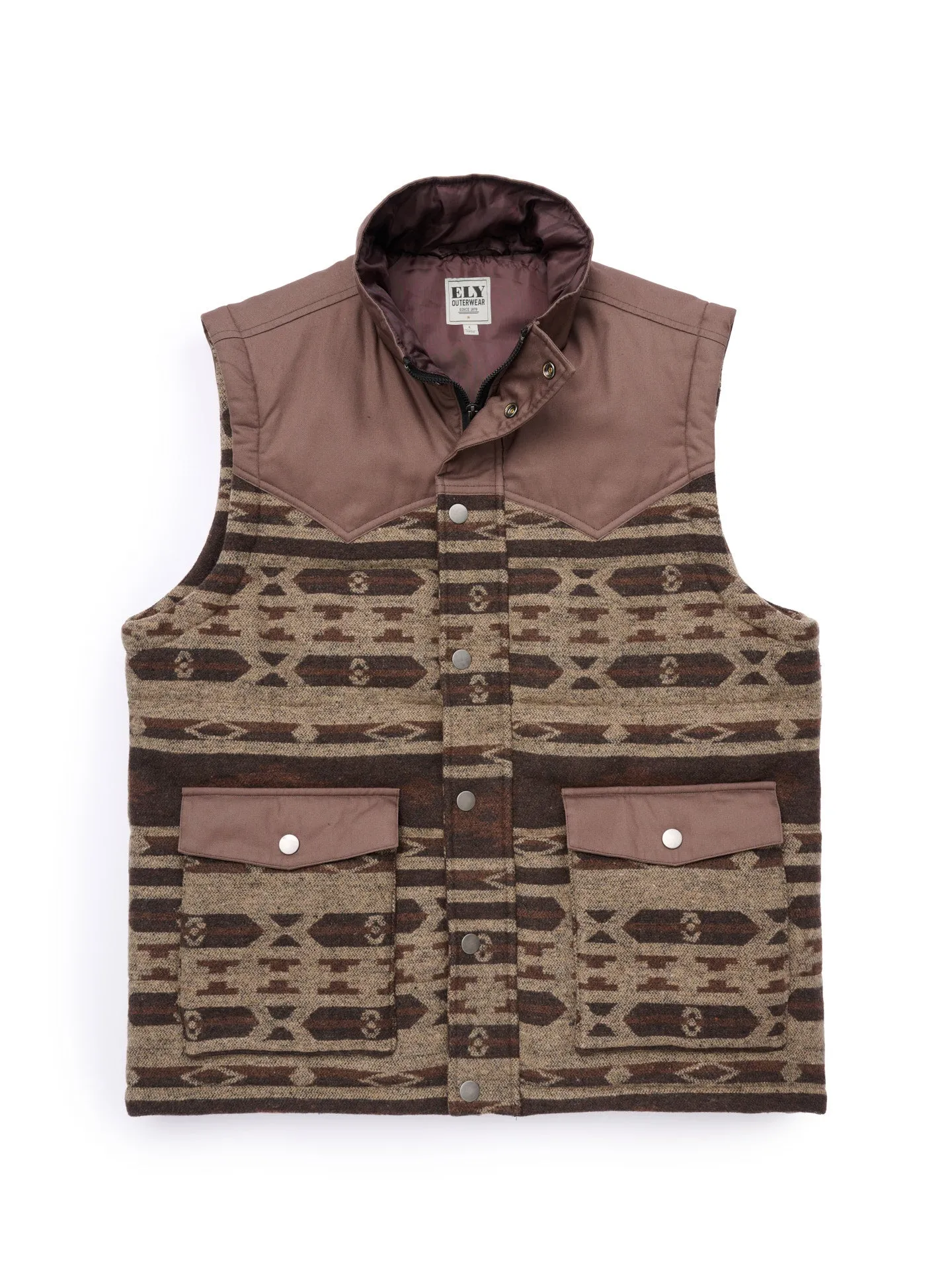 Men's Western Aztec Puffer Vest