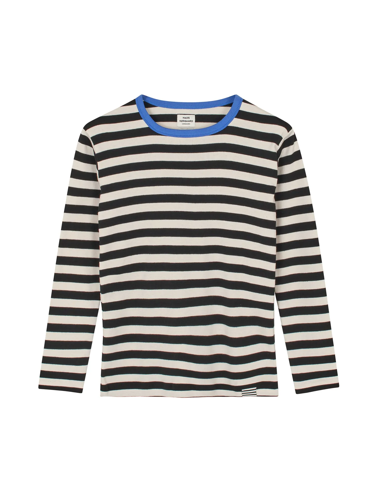 Midi Rib Tobino Tee LS, Black/Ecru