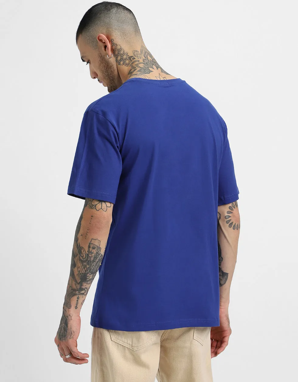 Mind-Open Blue Oversized Tshirt