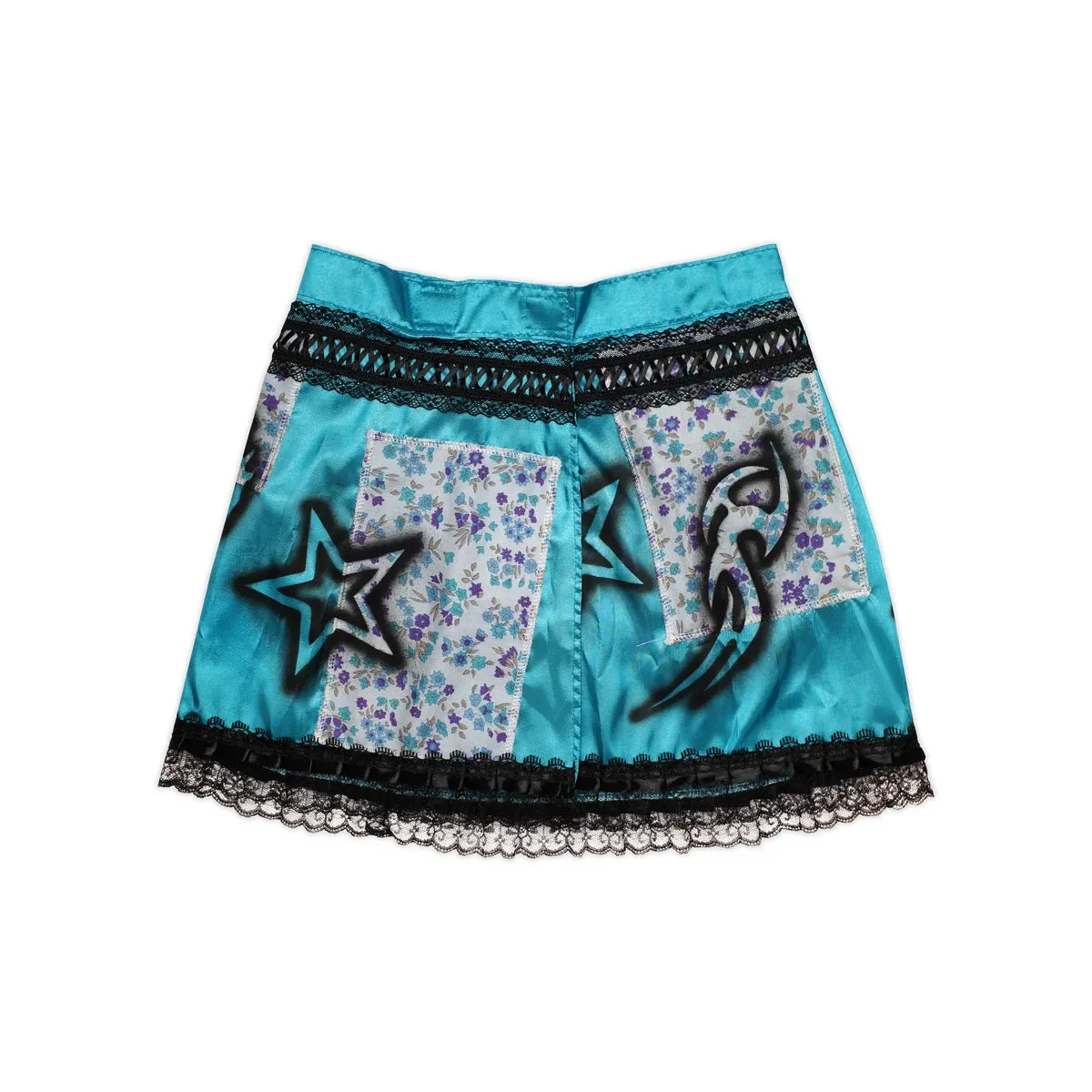 MINDBLOWN X BUNNY HOLIDAY COSMIC CHAOS WRAP SKIRT