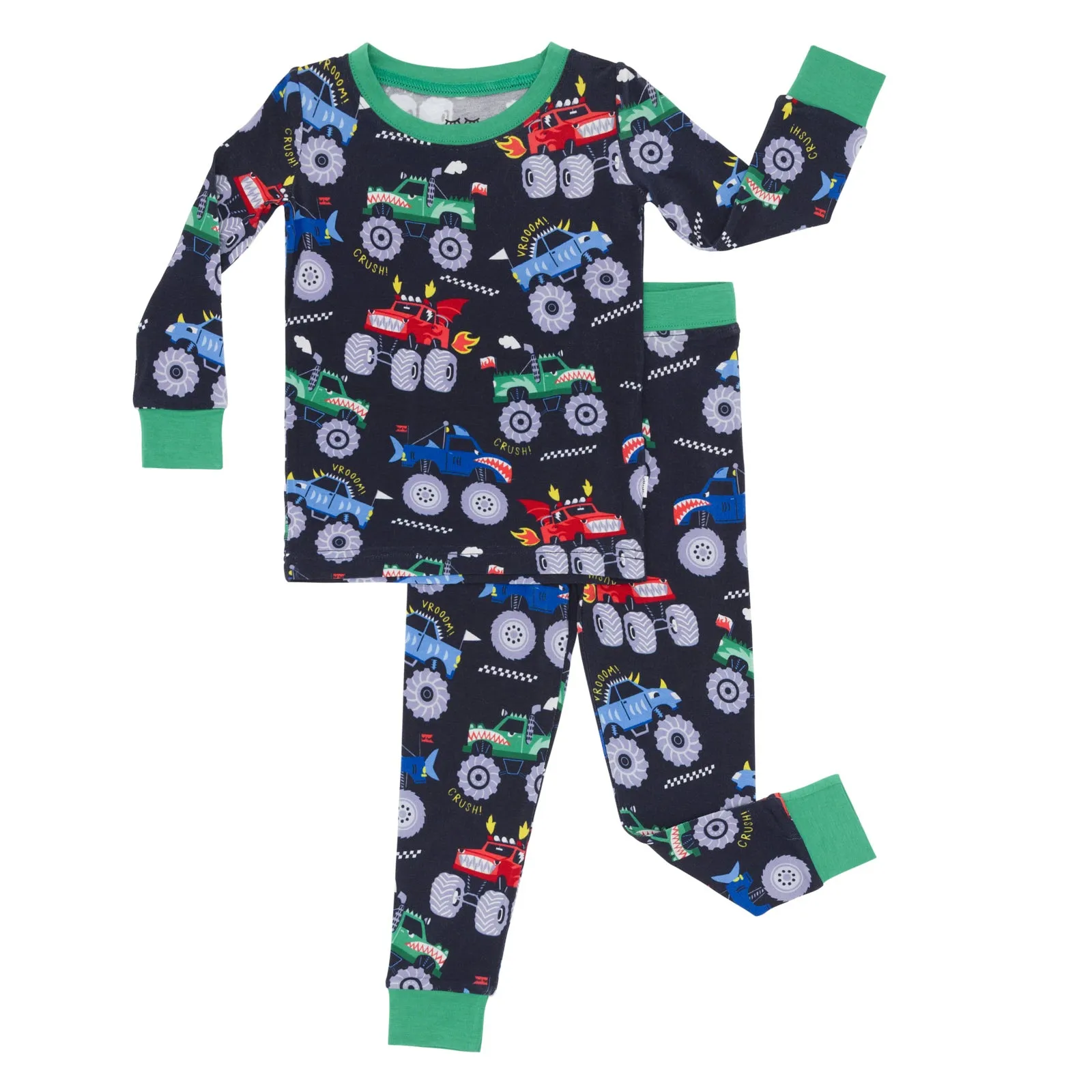 Monster Truck Madness Two-Piece Pajama Set