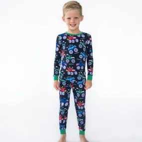 Monster Truck Madness Two-Piece Pajama Set