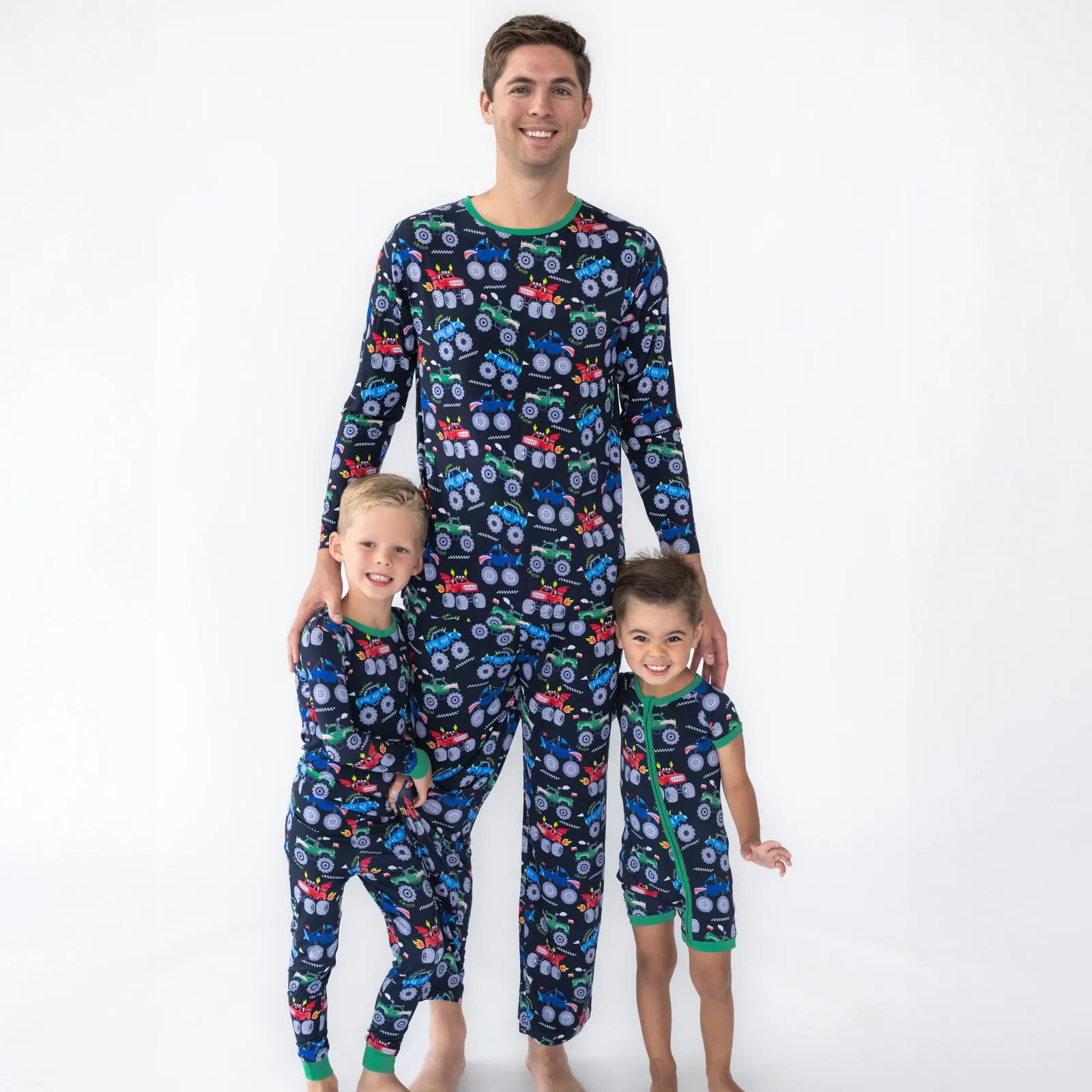 Monster Truck Madness Two-Piece Pajama Set