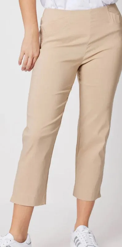 Natural basic elastic pant