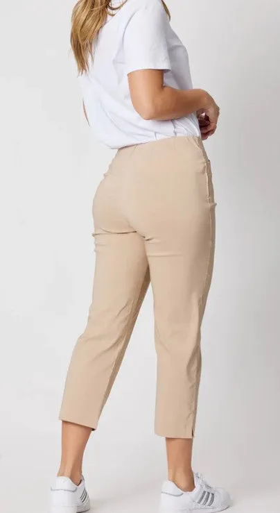 Natural basic elastic pant