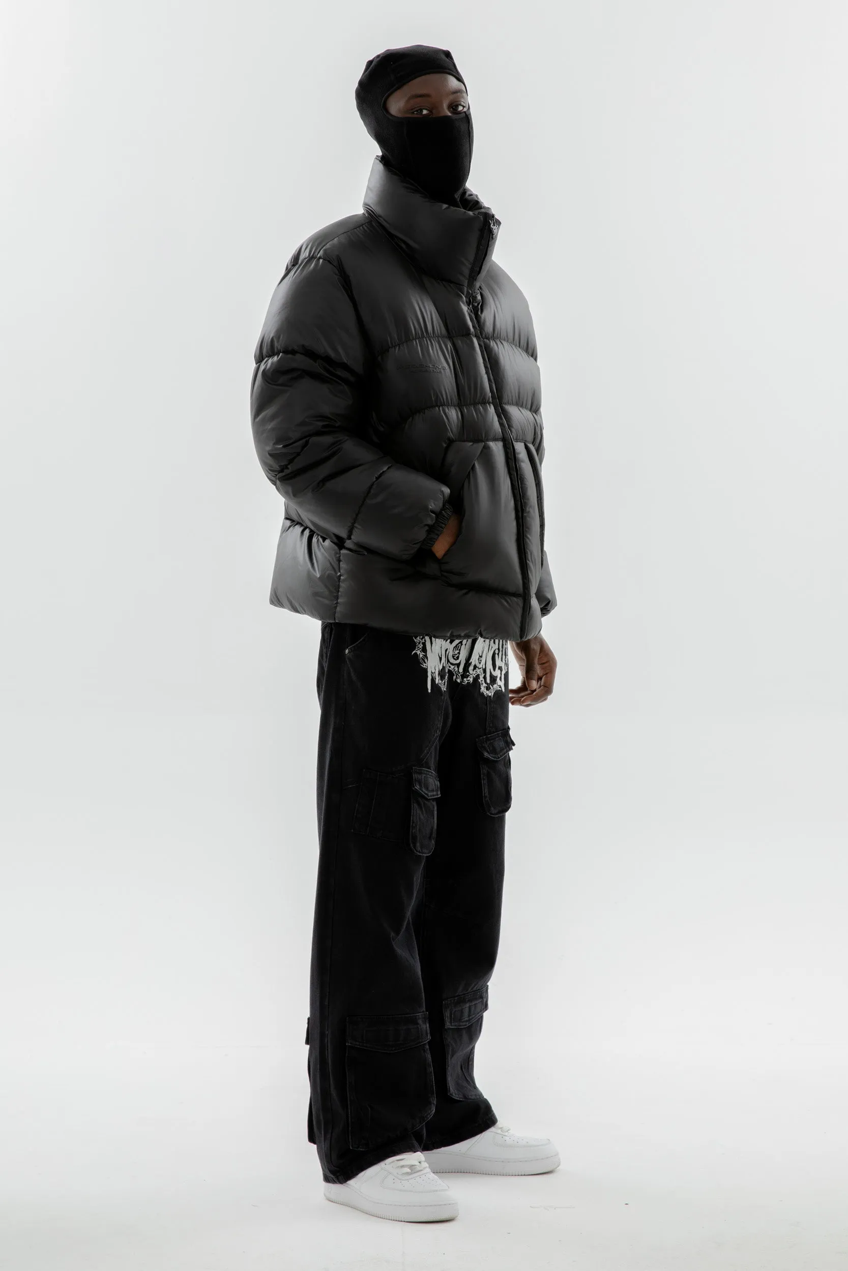 NINJA PUFFER JACKET BLACK