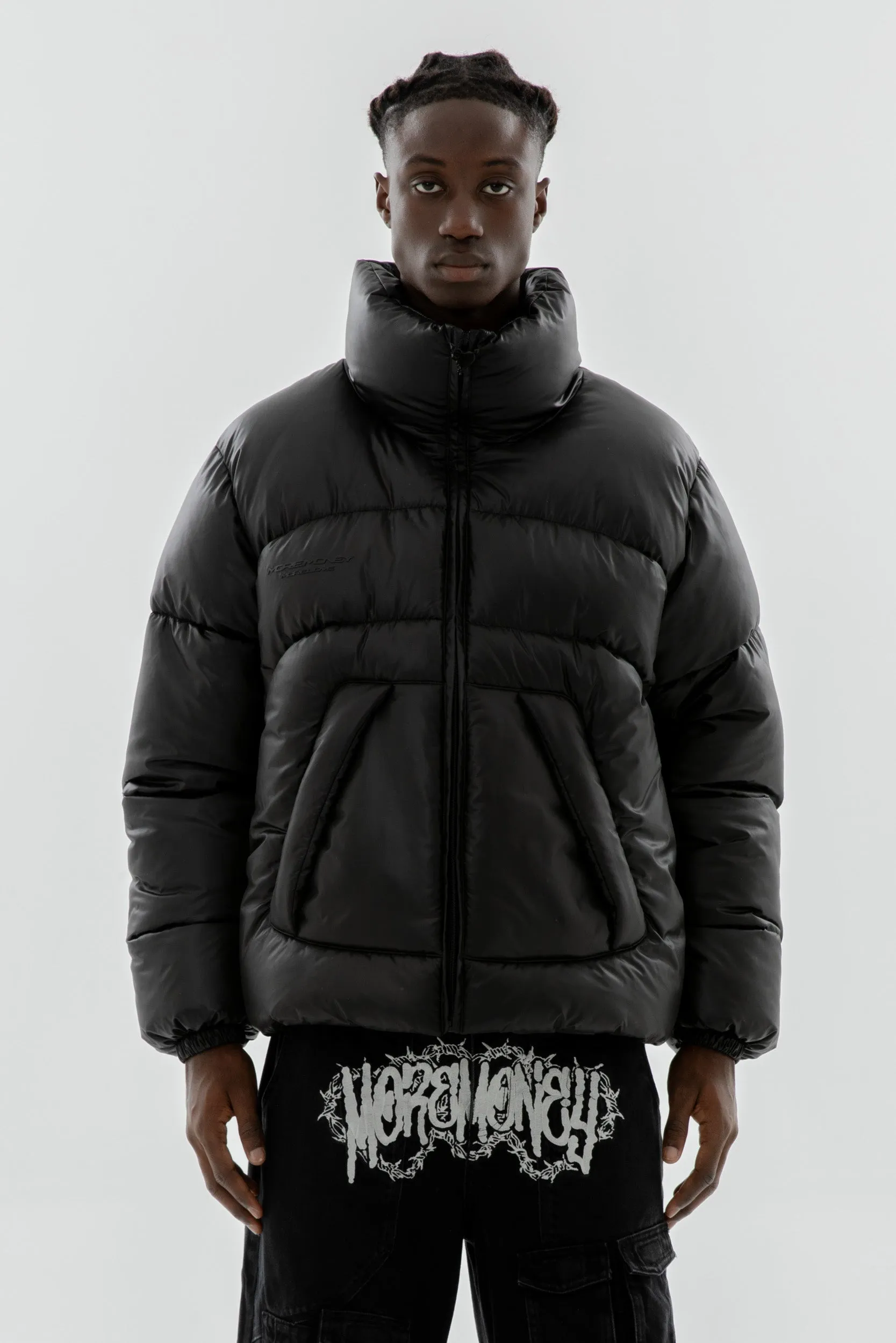 NINJA PUFFER JACKET BLACK