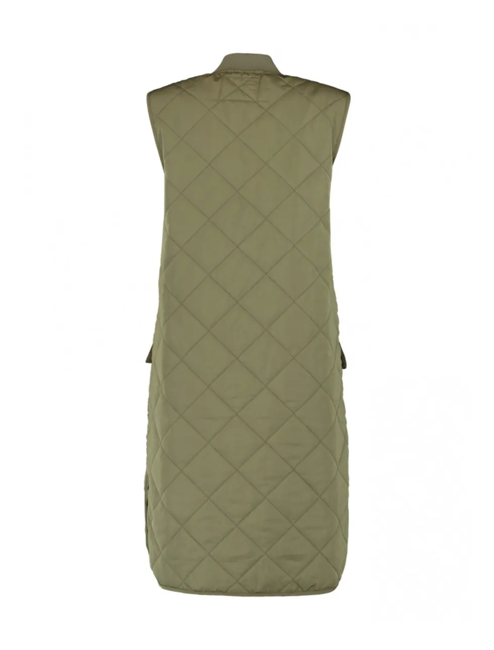 Nola Khaki Quilted Gilet