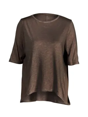 OAKLEE oversize t-shirt - Dark Brown