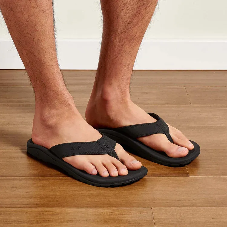 OluKai 'Ohana Sandal - Black / Black