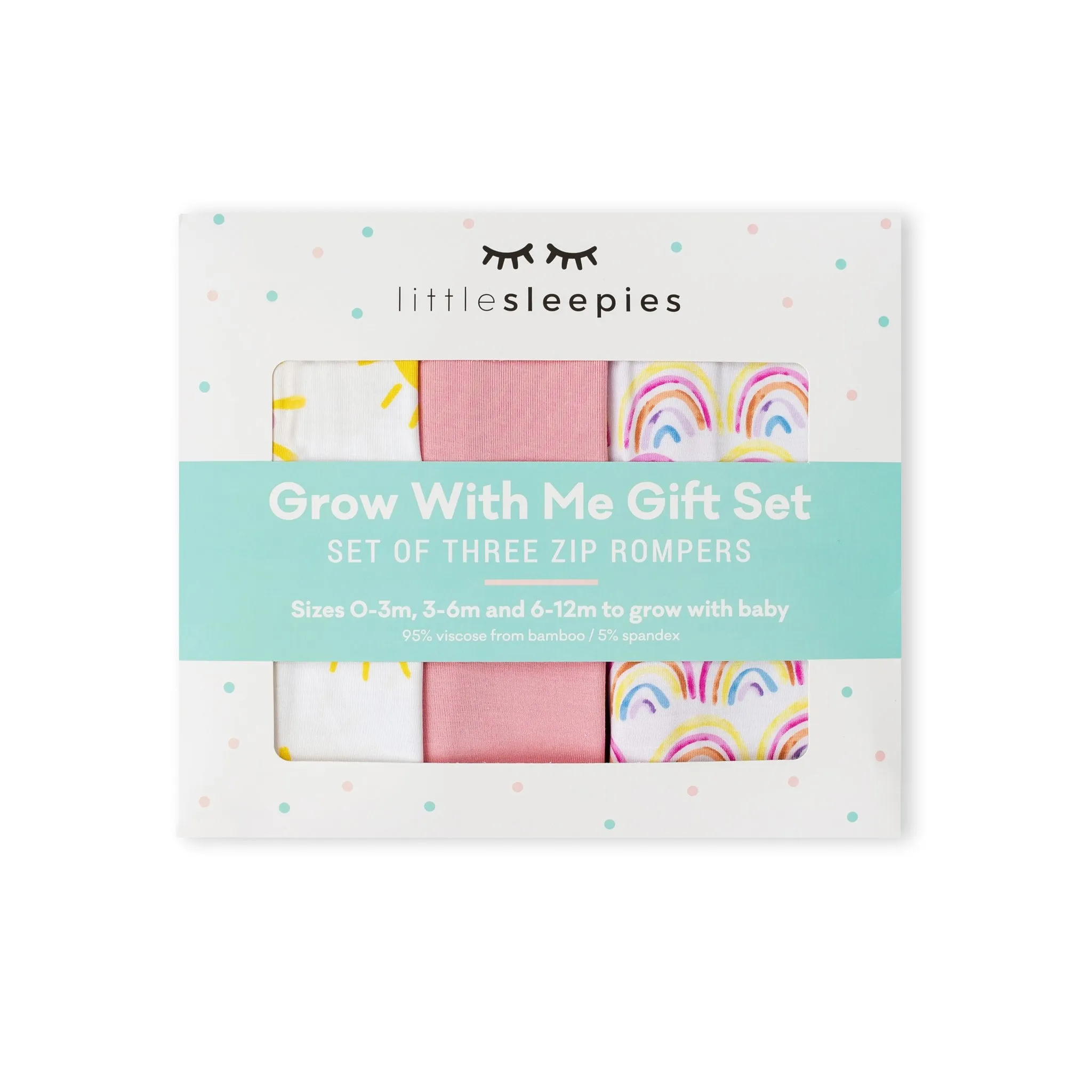 Pastel Rainbows, Bubblegum & Sunshine Zippy Grow With Me Gift Box