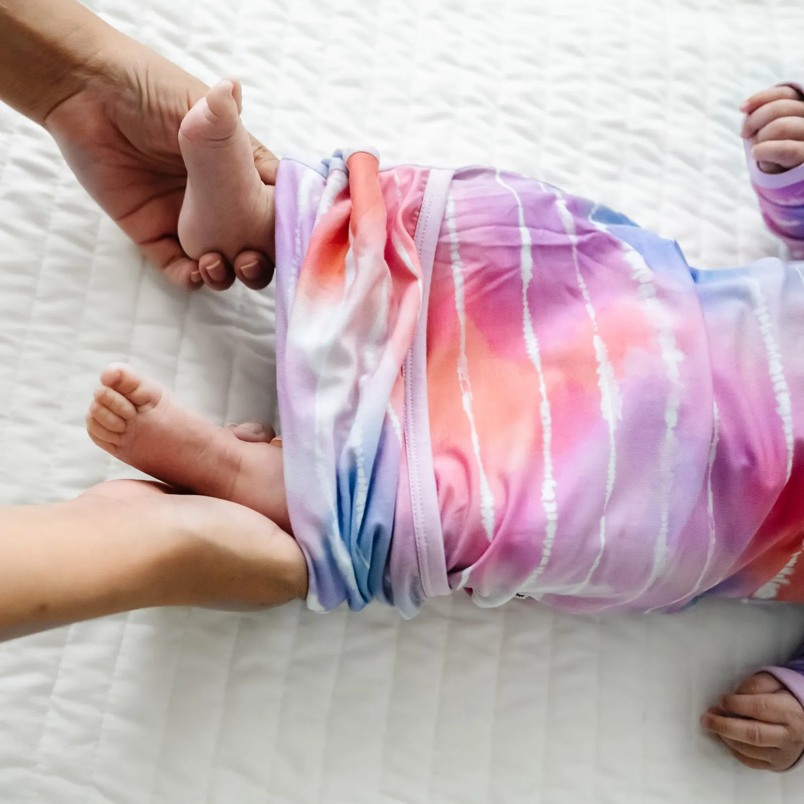 Pastel Tie Dye Dreams Infant Gown