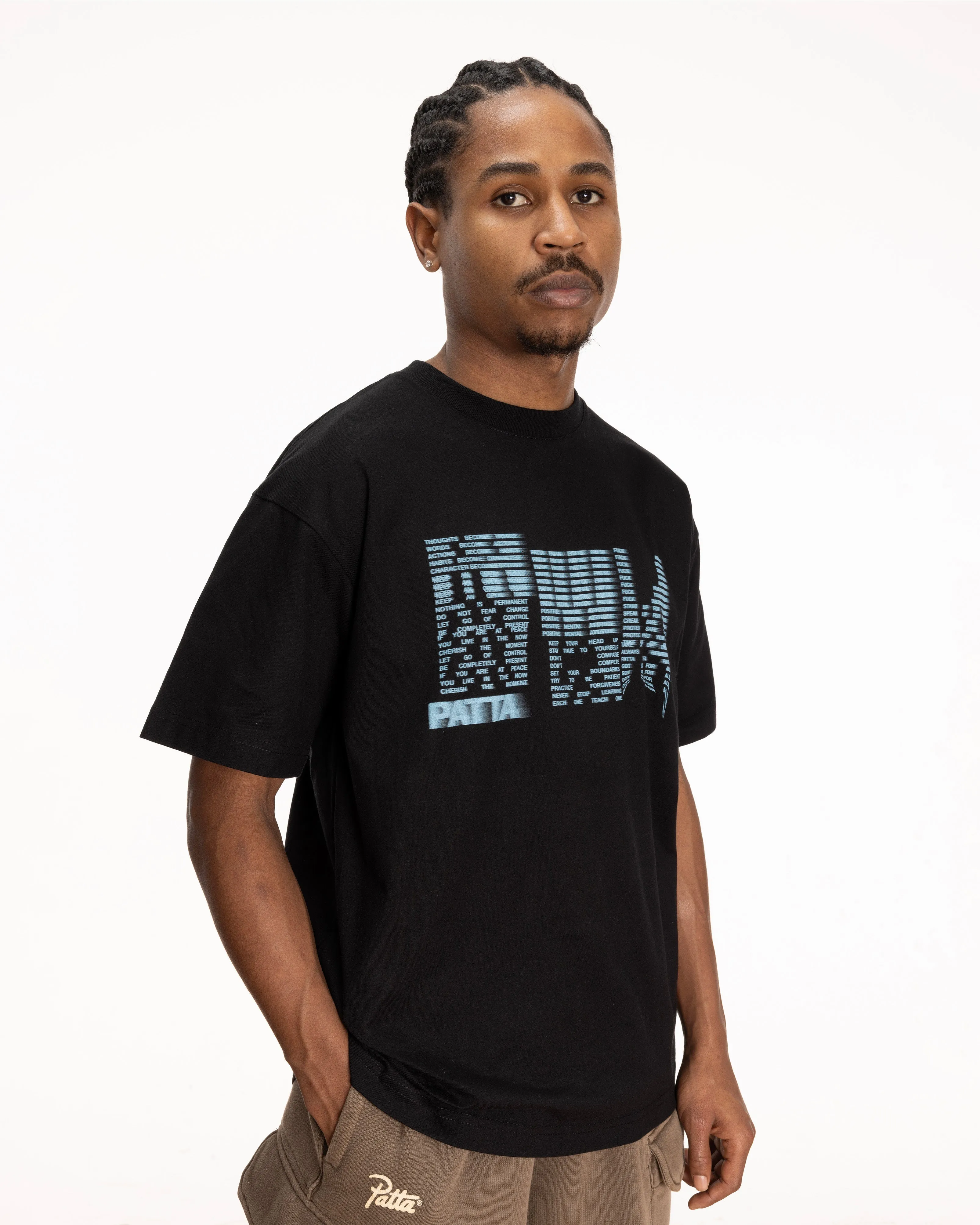 Patta Glitch T-Shirt (Black)