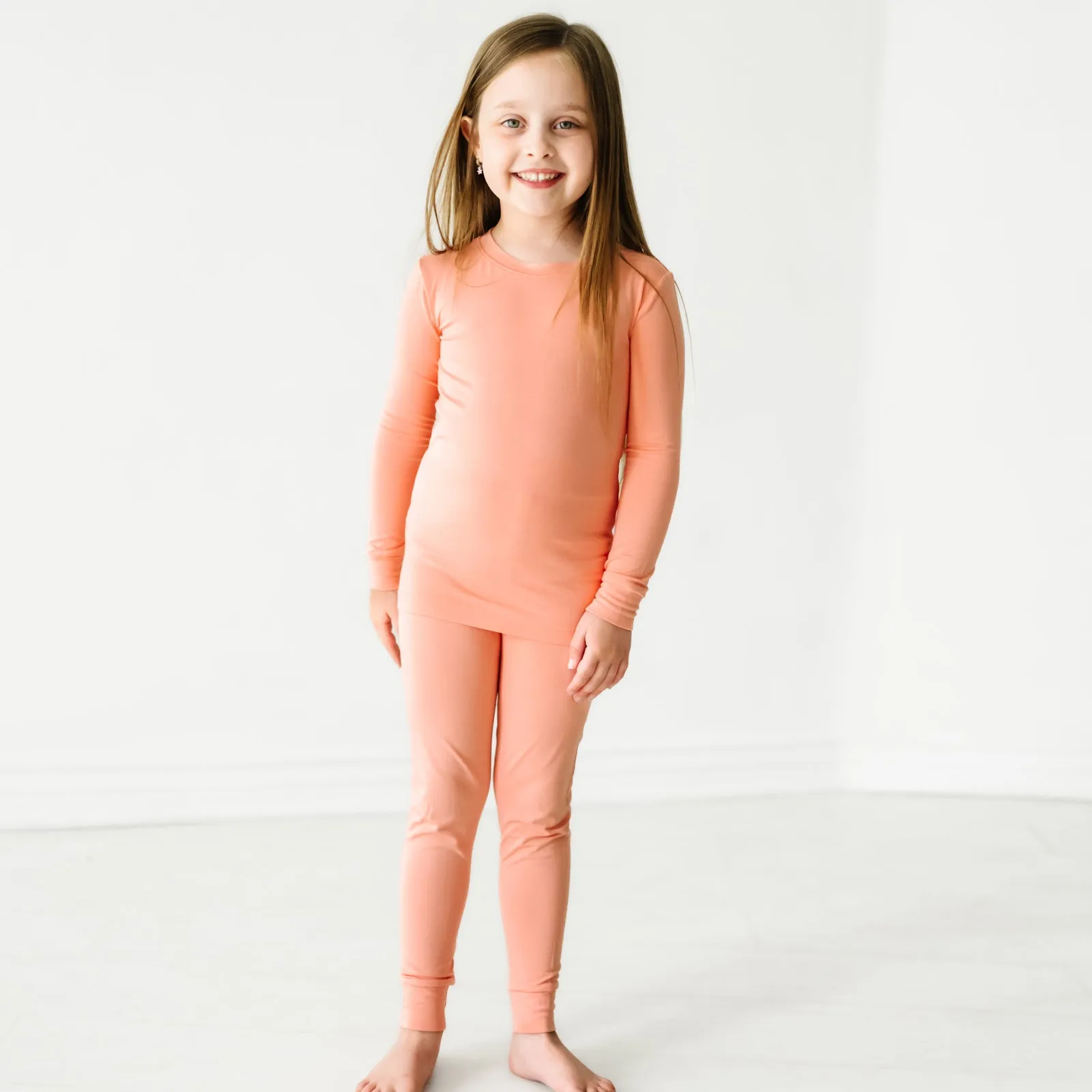 Peach Two-Piece Pajama Set