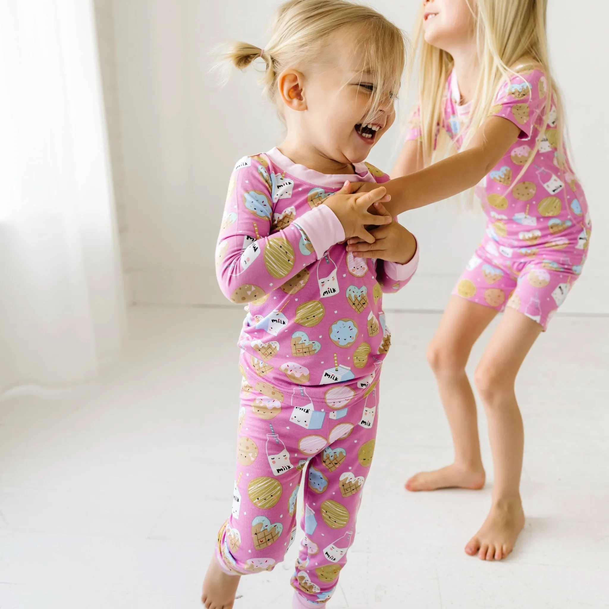 Pink Cookies & Milk Two-Piece Pajama Set