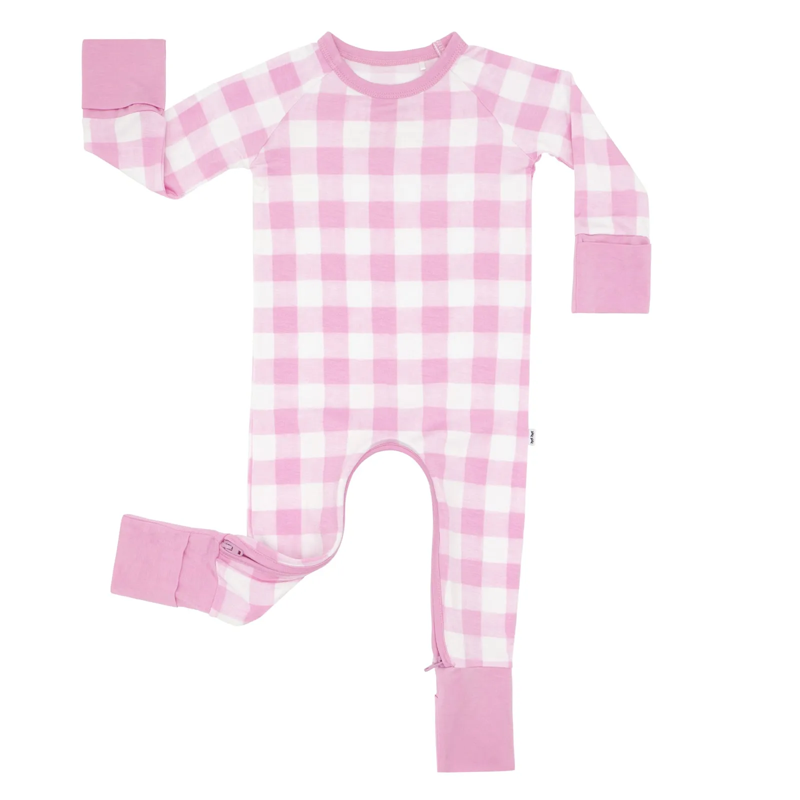 Pink Gingham Crescent Zippy