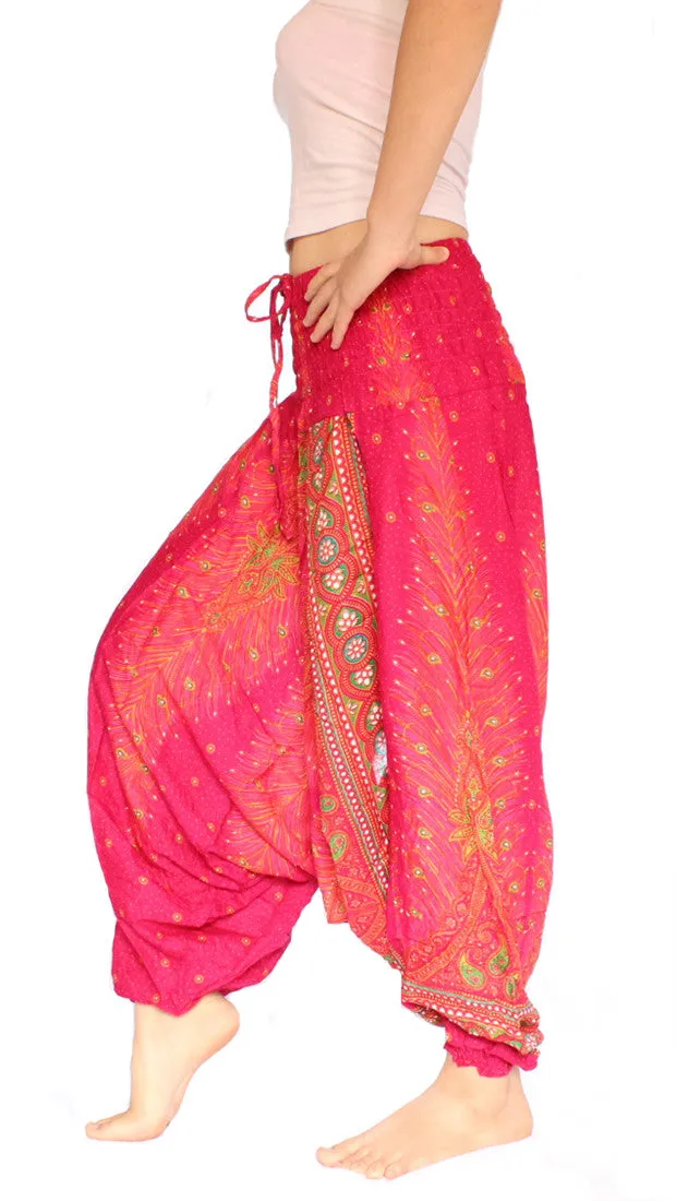 Pink Peacock Aladdin Pants