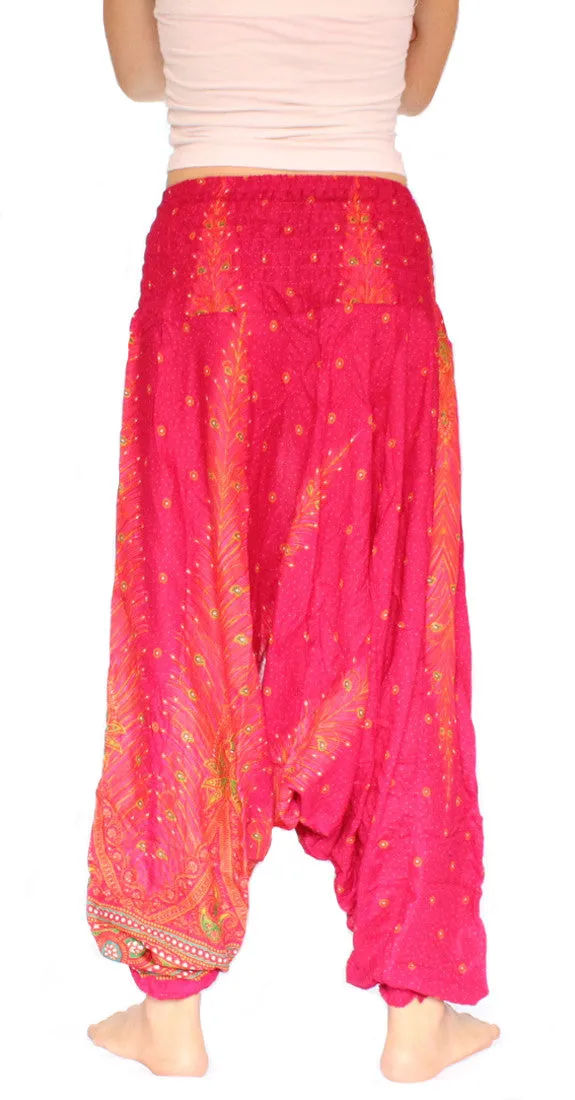 Pink Peacock Aladdin Pants