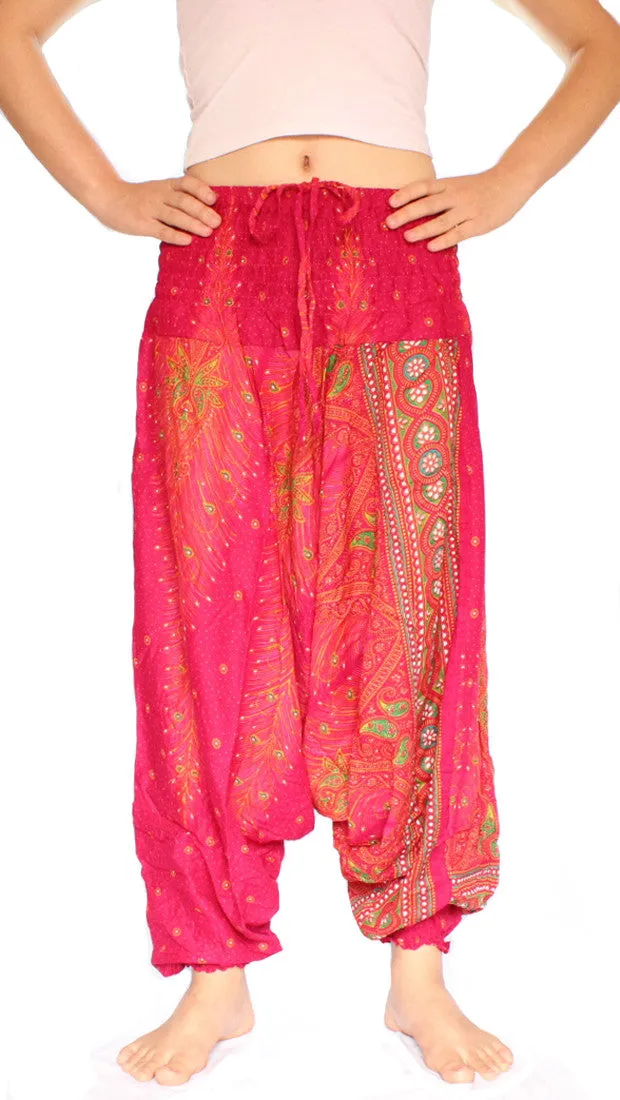 Pink Peacock Aladdin Pants