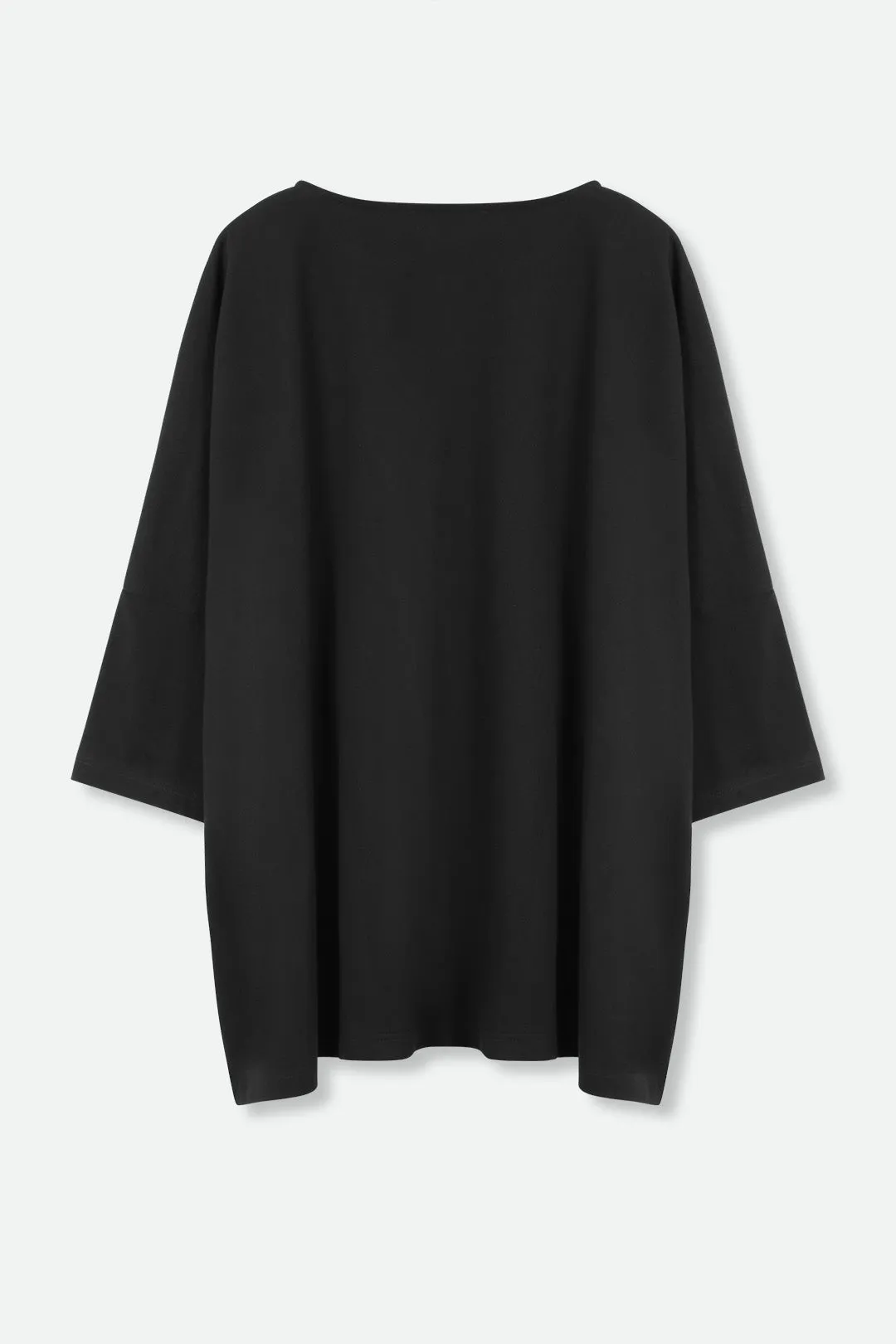 RAYA BOATNECK OVERSIZED TUNIC IN ITALIAN COTTON JERSEY