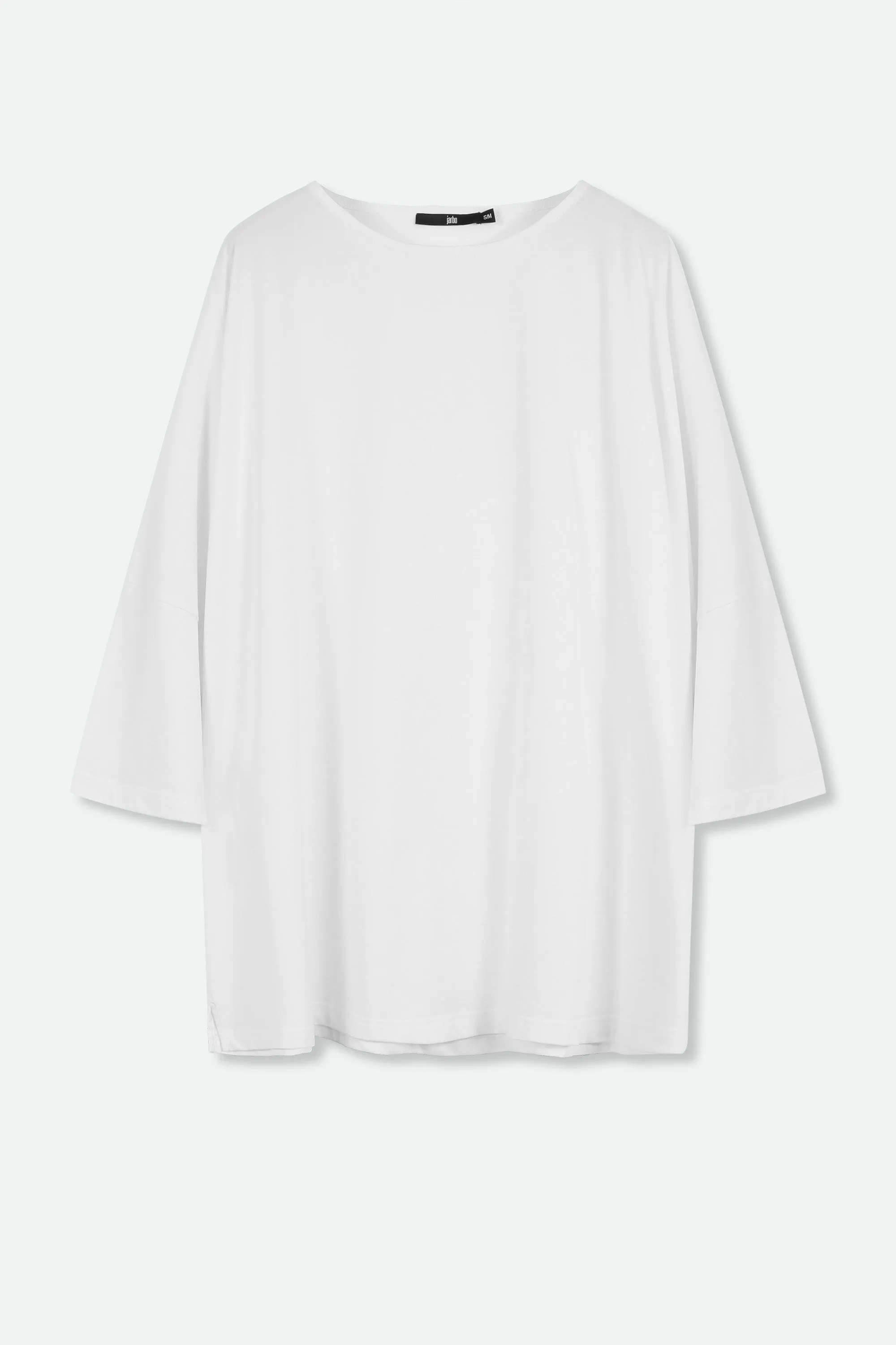 RAYA BOATNECK OVERSIZED TUNIC IN ITALIAN COTTON JERSEY