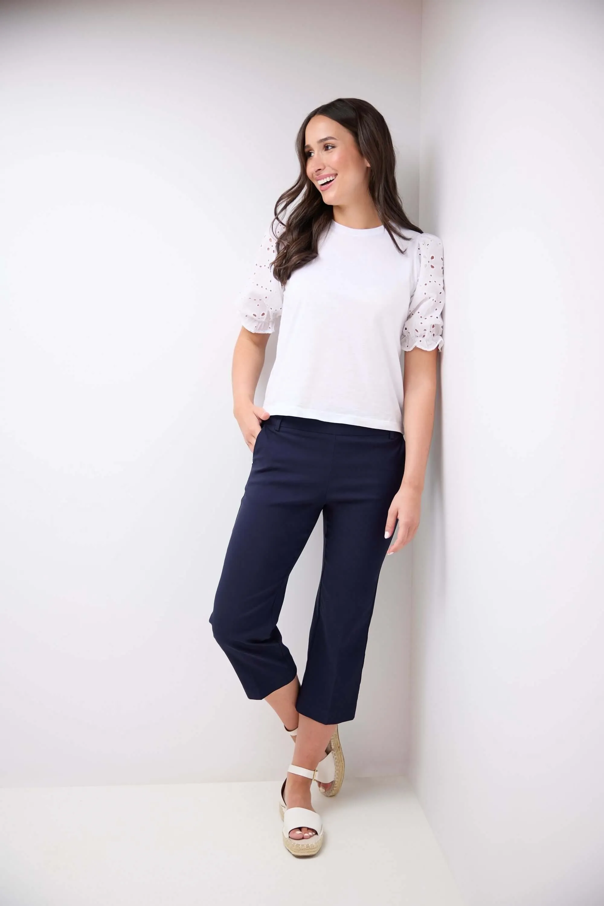 Rekucci EcoCosy Classic Chic Cropped Capri Pant