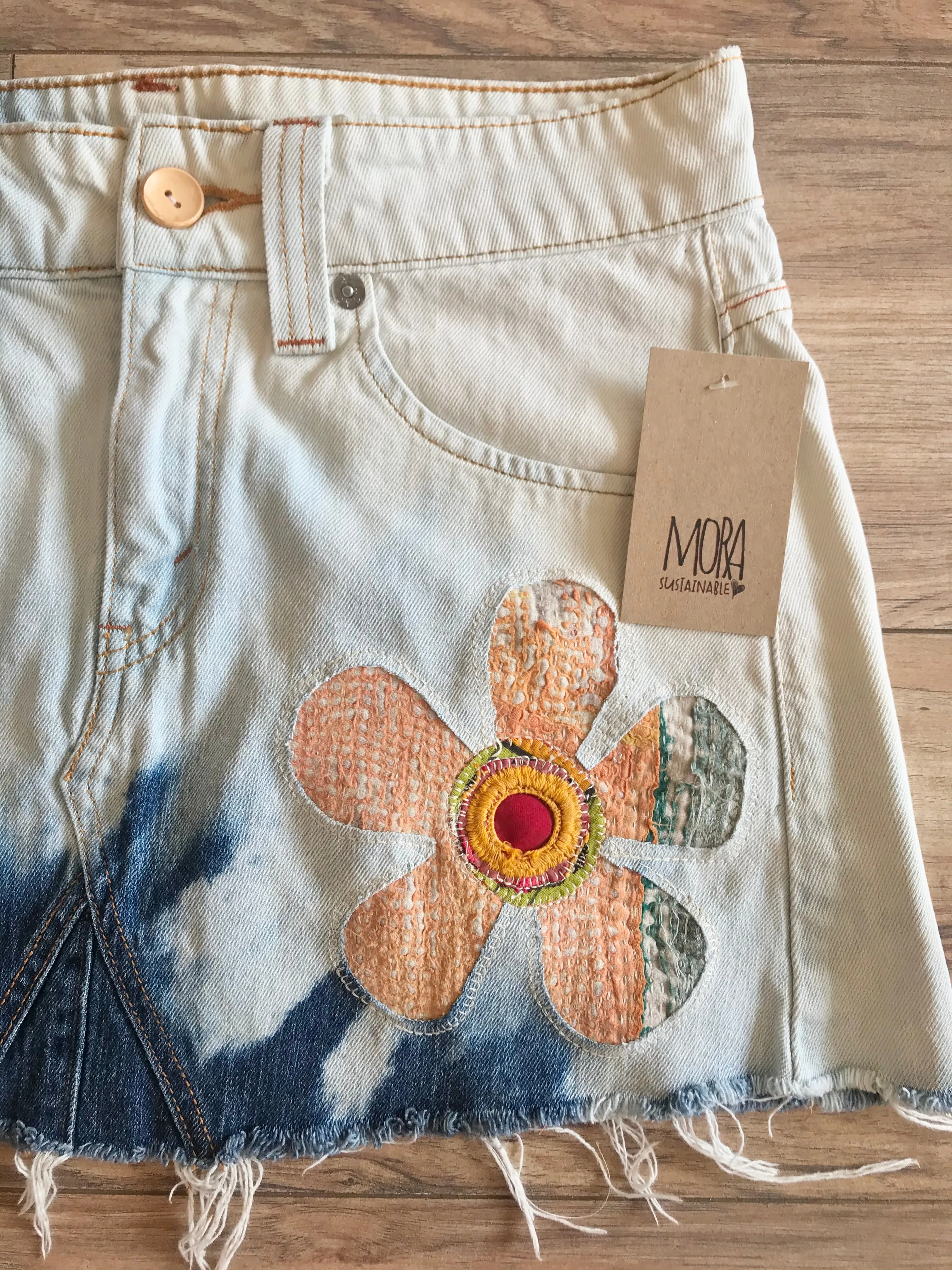 Reworked Levis Skirt