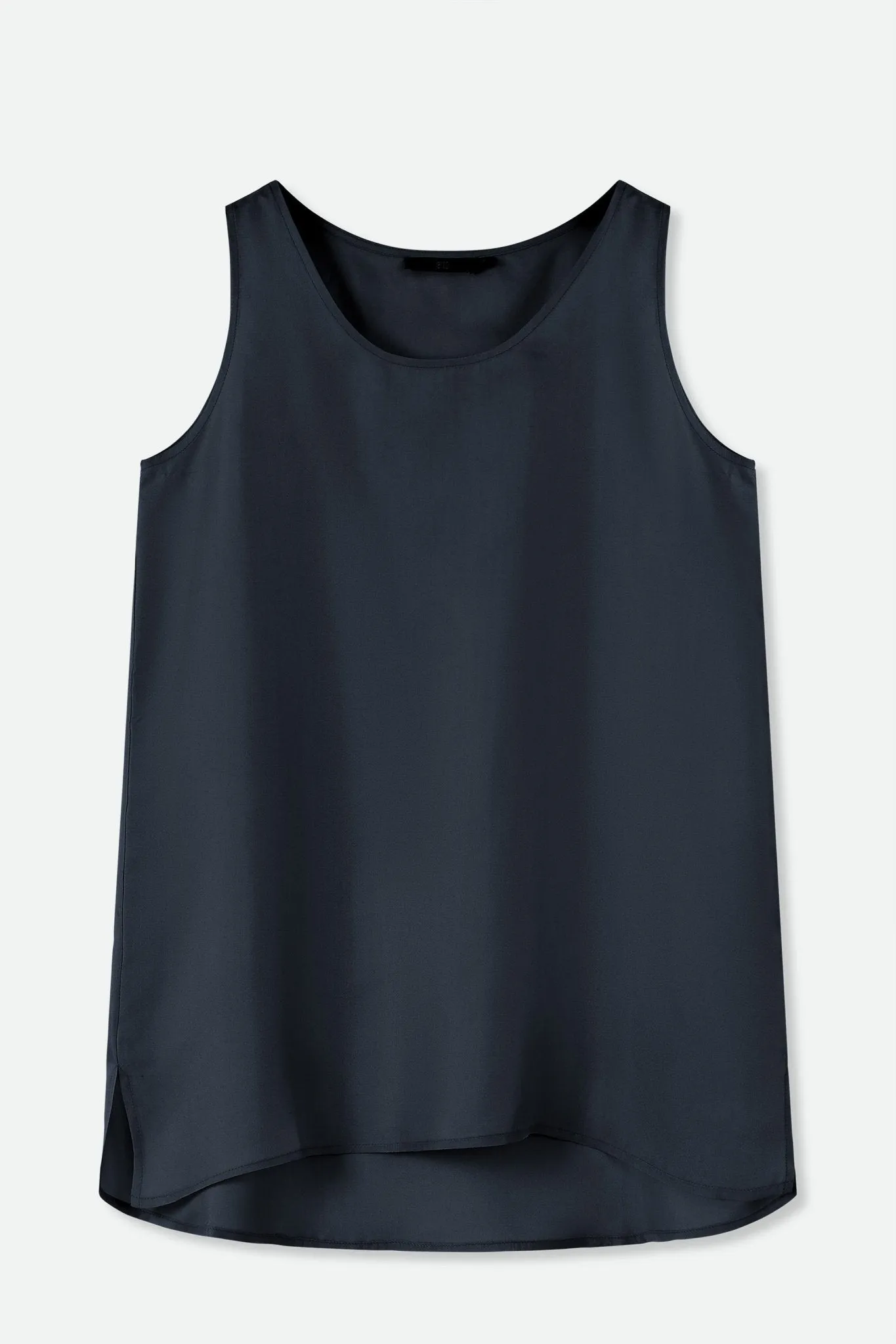 SABINA SILK TWILL TANK TOP IN NAVY