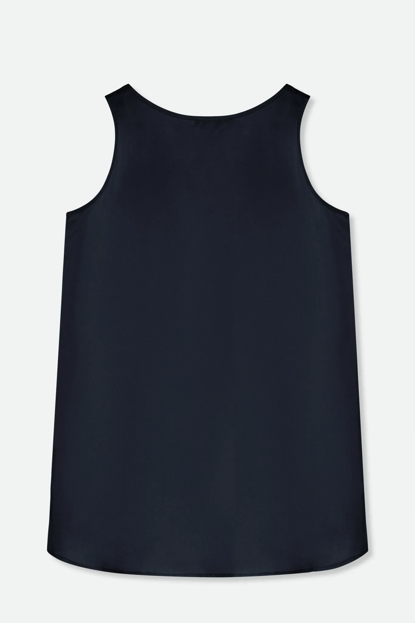 SABINA SILK TWILL TANK TOP IN NAVY