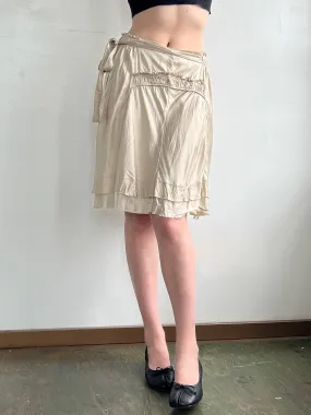 Sand Silk Flutter Skirt (M)