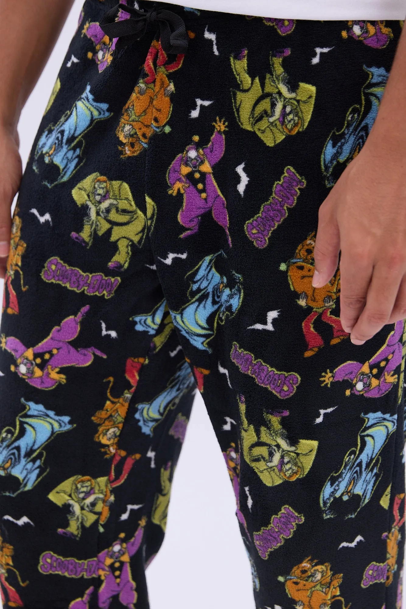 Scooby-Doo Printed Plush Pajama Pants