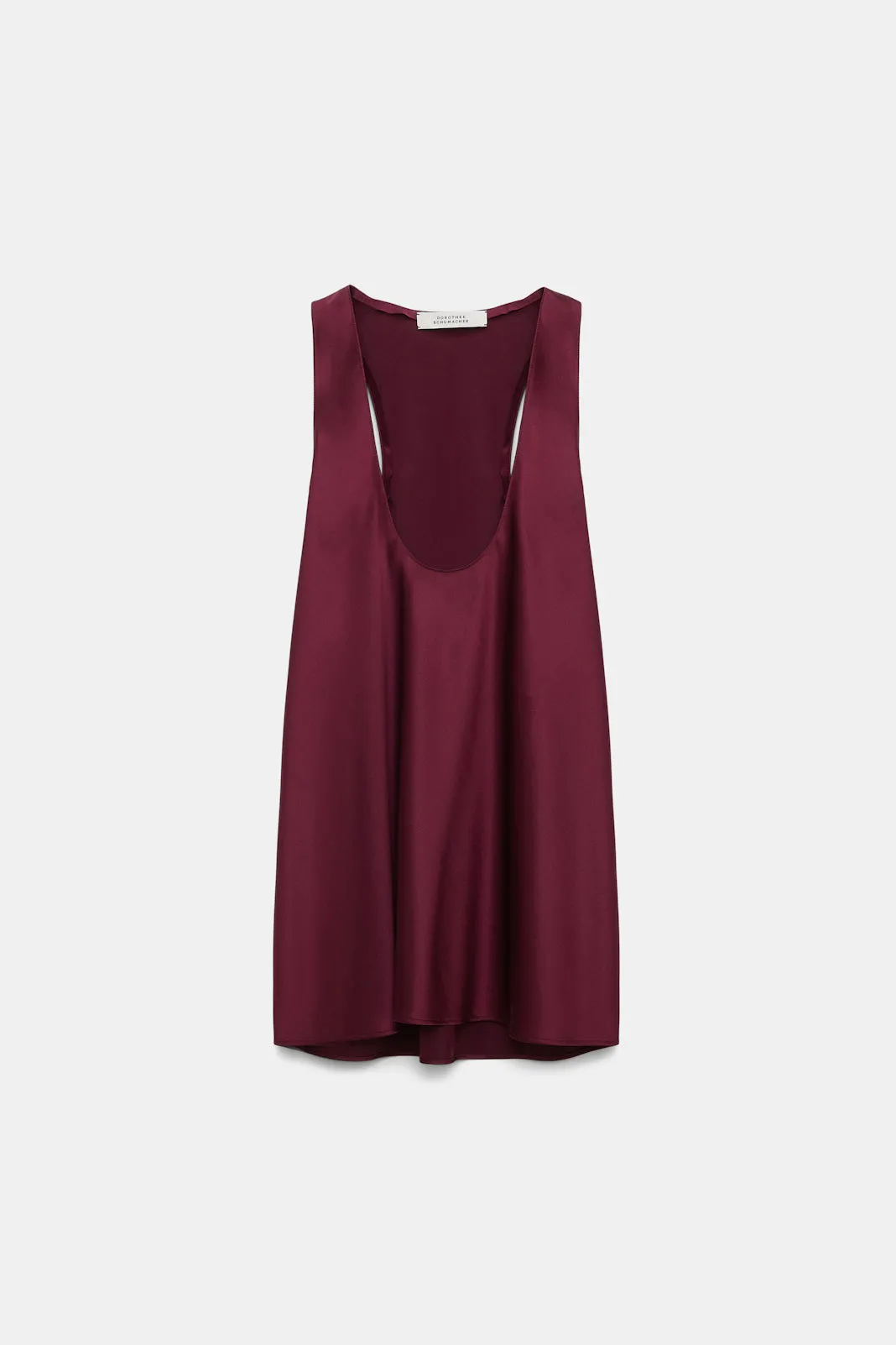 Sense of Shine Silk Camisole in Merlot